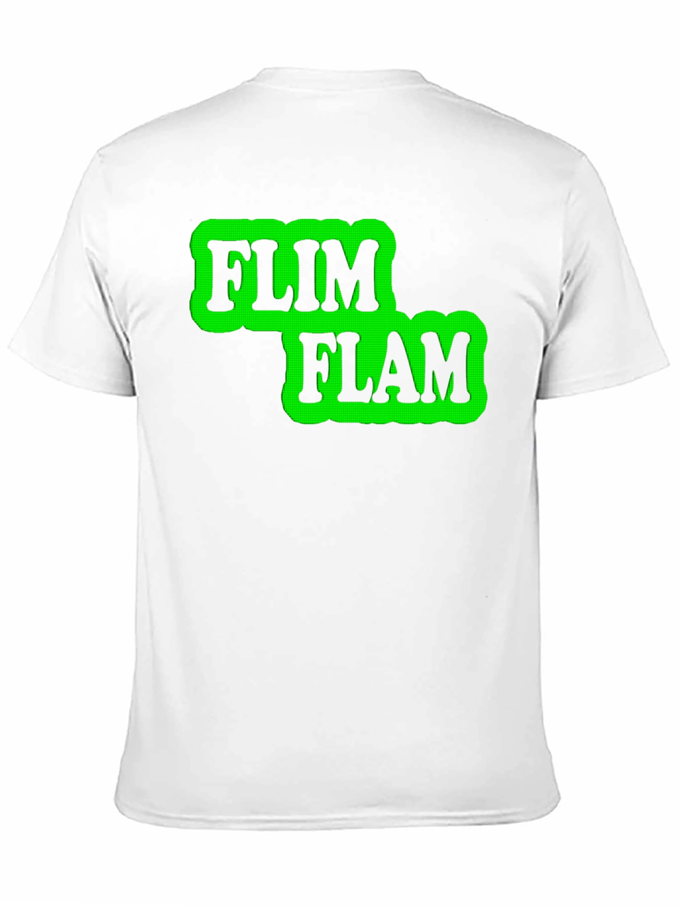 Black Flim Flam Graphic T-Shirt - Novelty Design Tee view 11