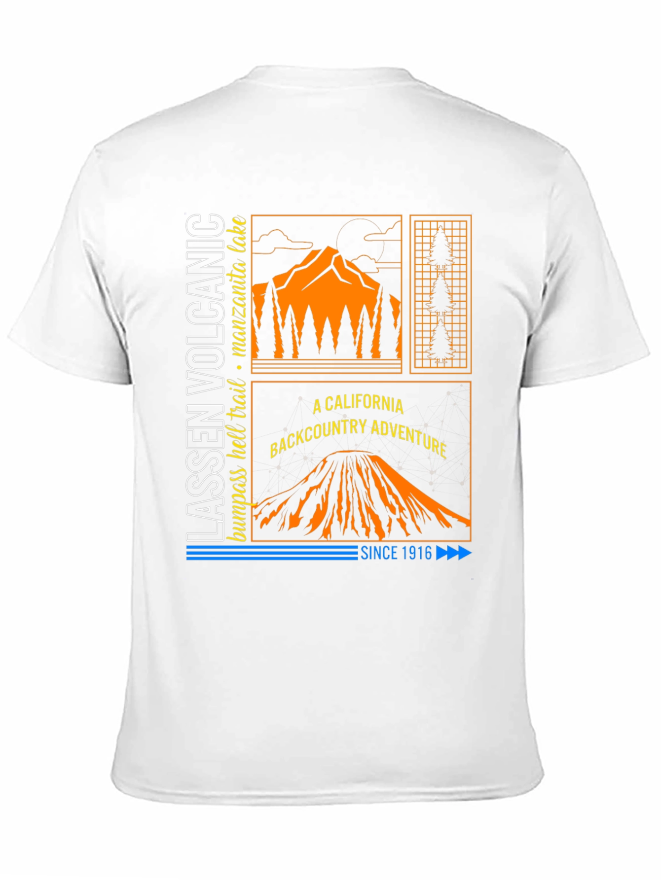 Black Lassen Volcanic Backcountry Adventure T-Shirt view 11