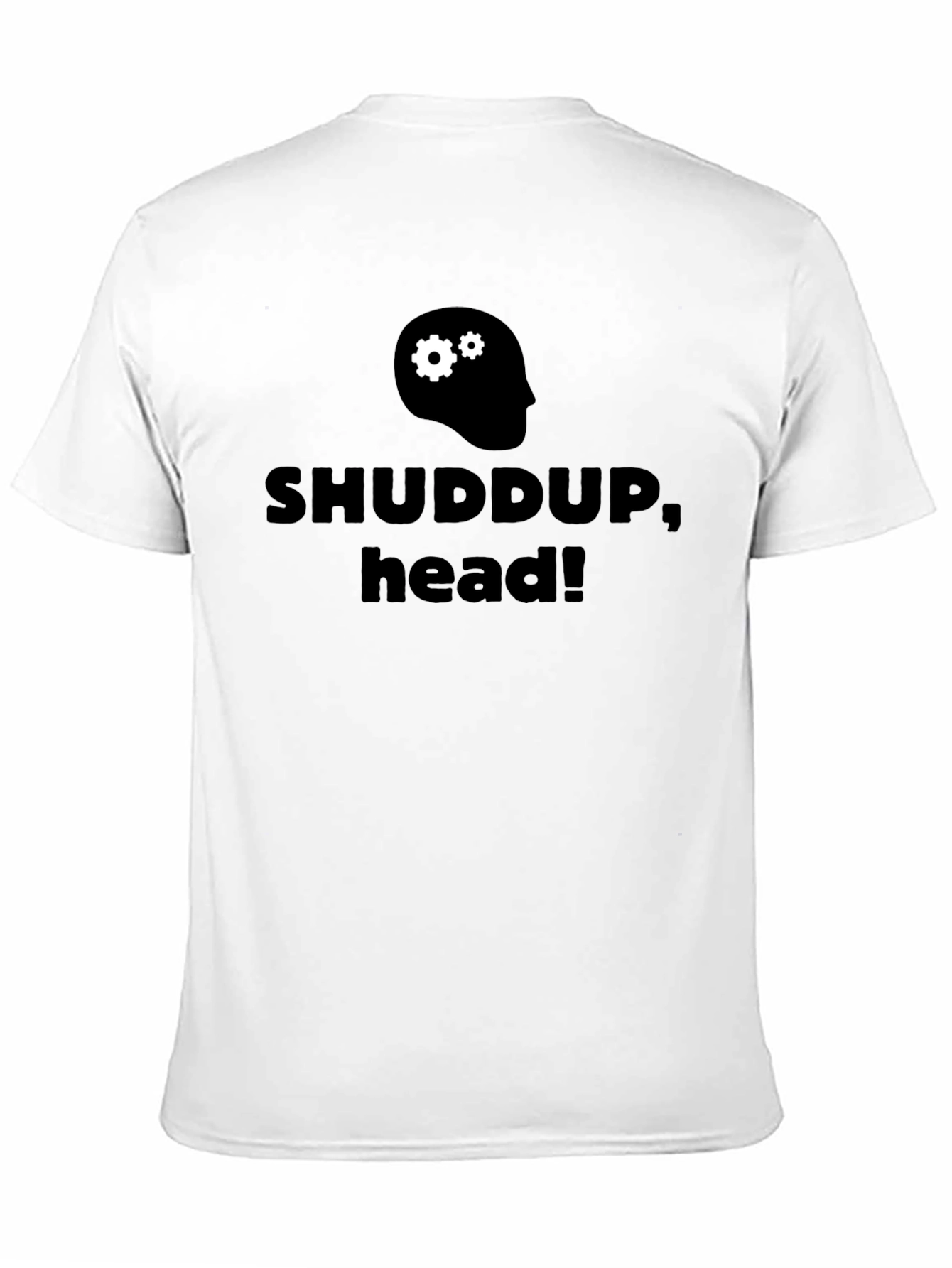Black Shuddup Head Graphic T-Shirt view 11