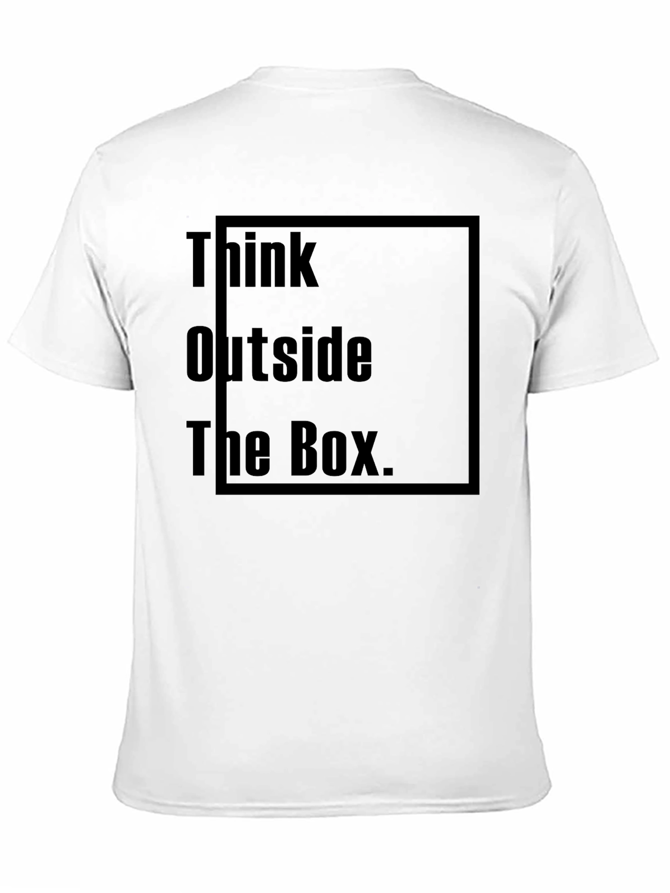Black Think Outside the Box Black Graphic Tee view 11