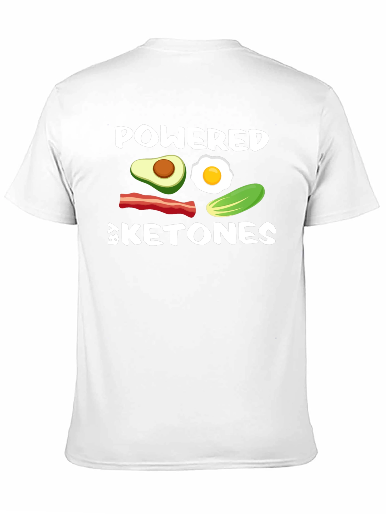 Black Powered By Ketones Black T-Shirt view 11