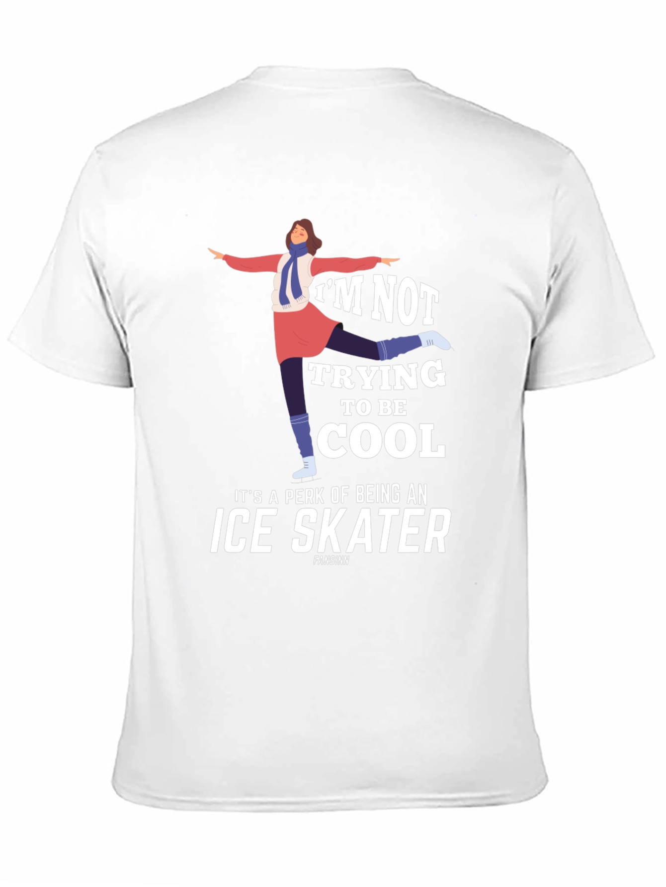 Black Cool Ice Skater Graphic Tee Shirt view 11