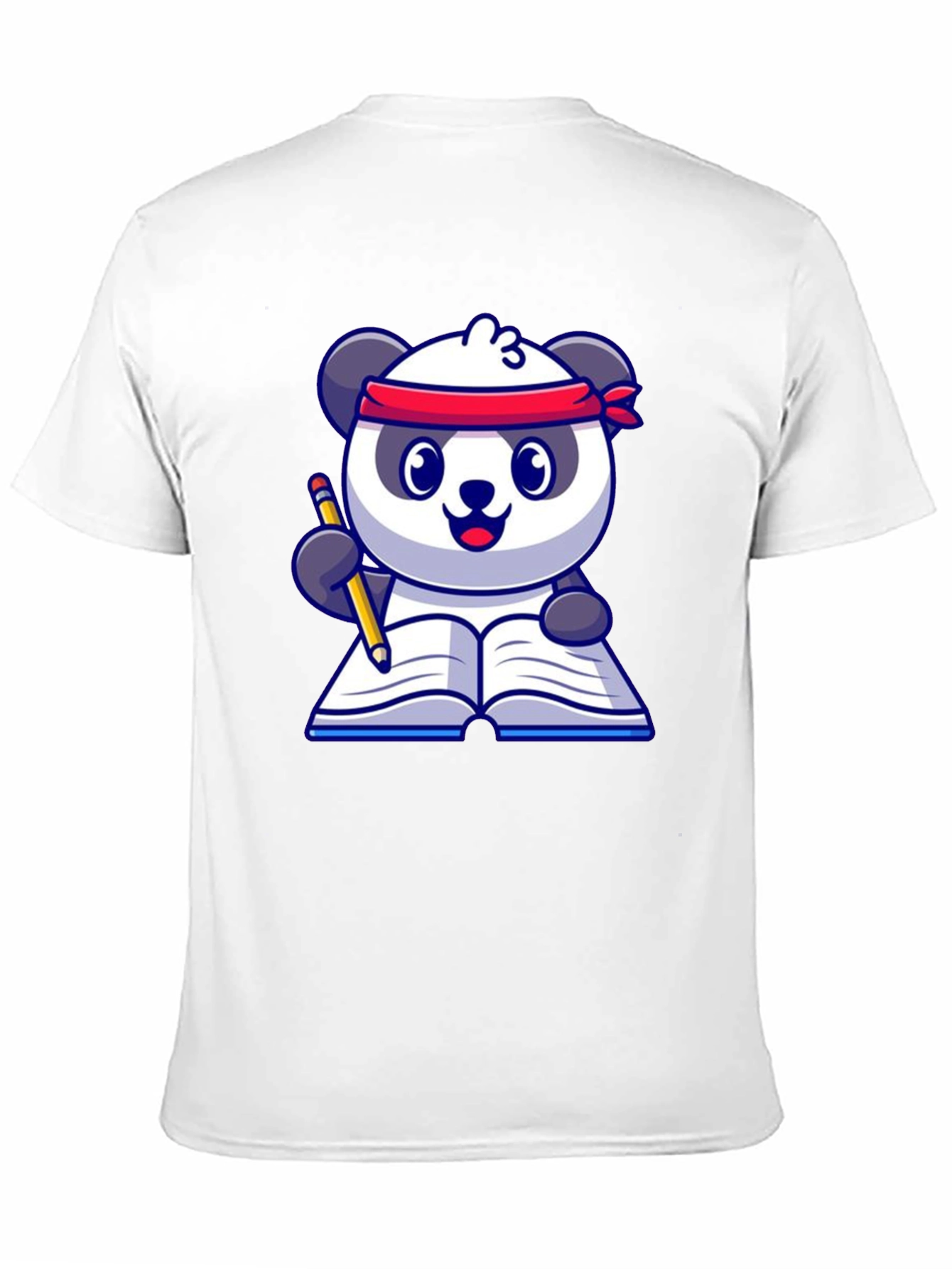 Black Panda Reader T-Shirt - Study Buddy view 11