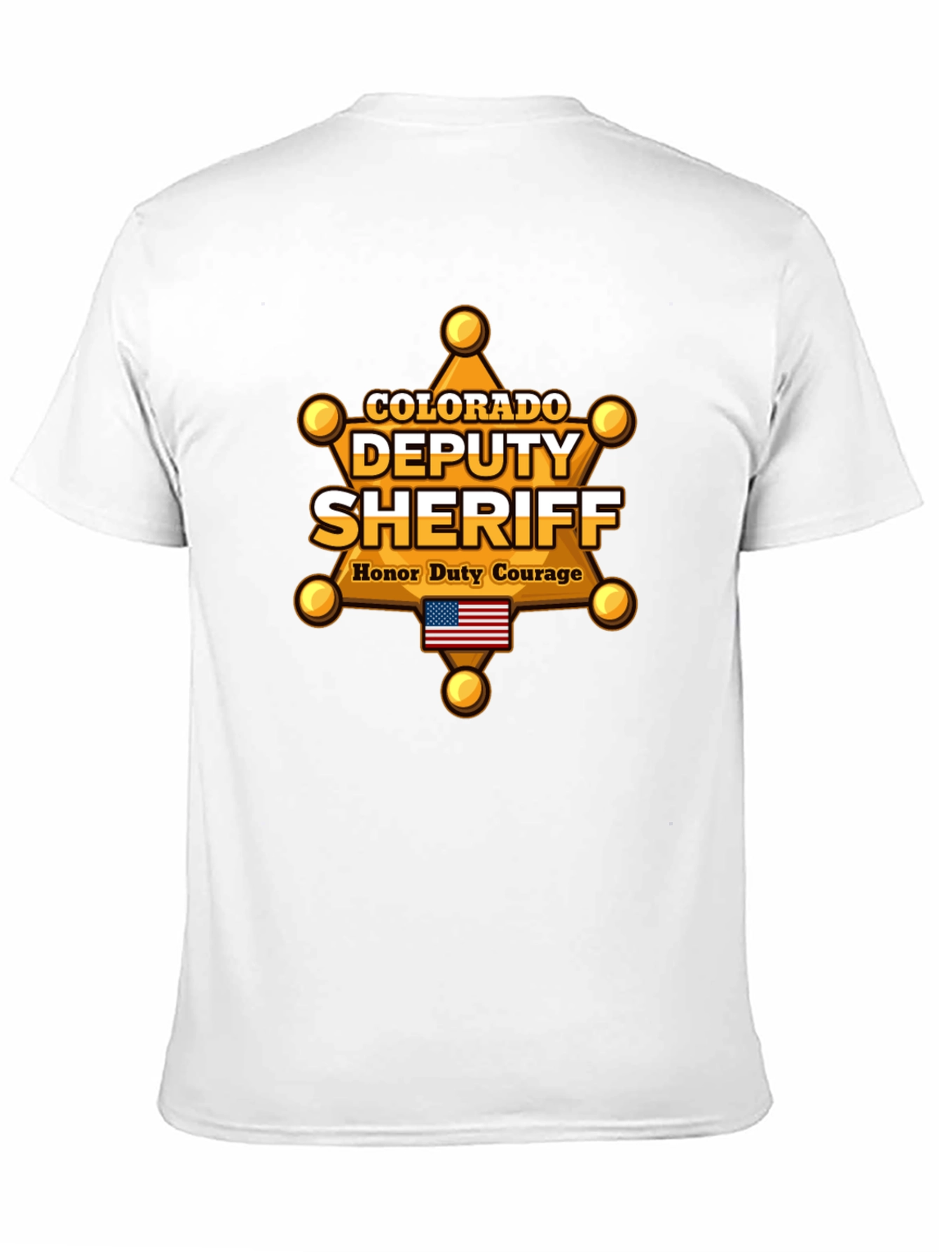 Black Colorado Deputy Sheriff T-Shirt view 11