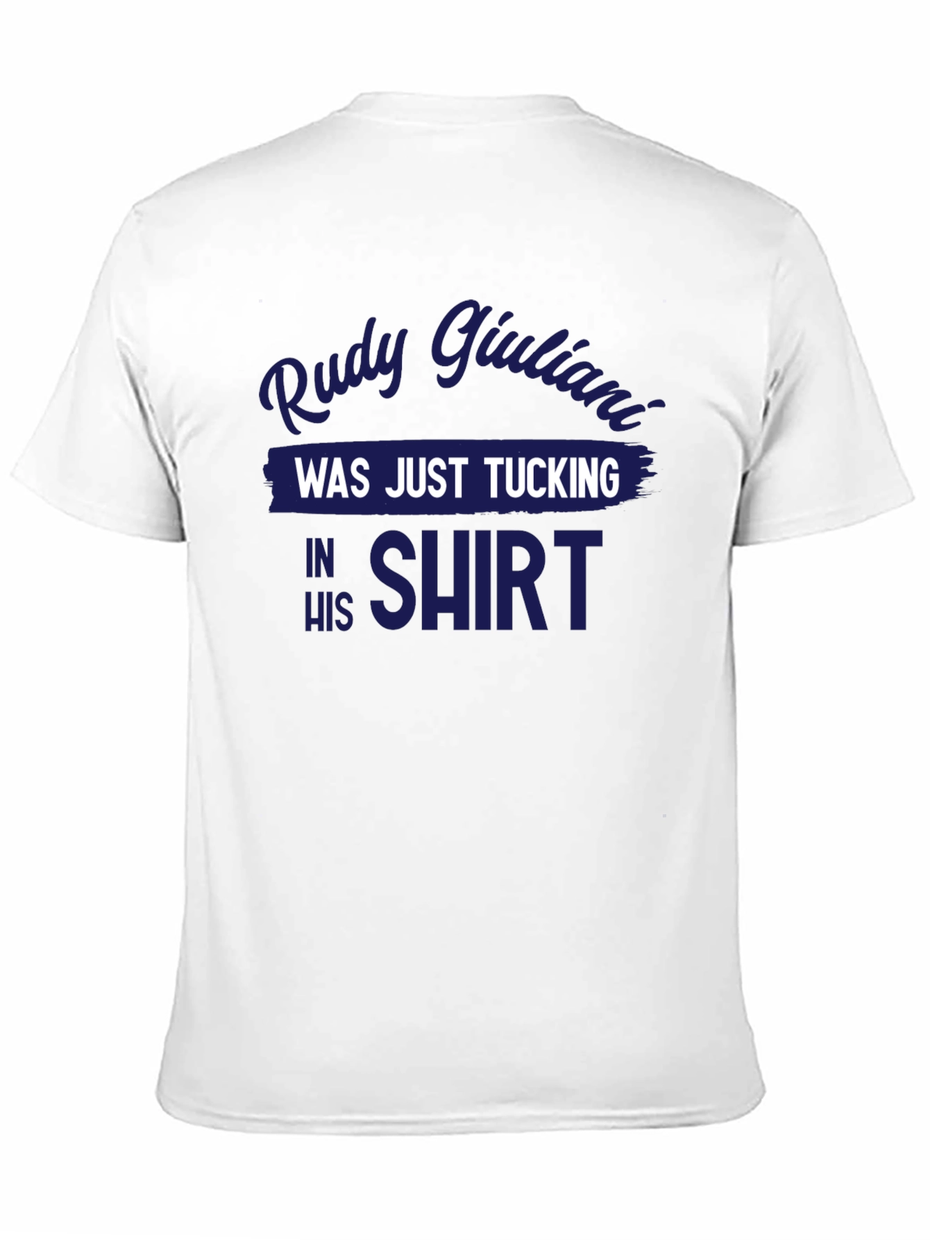 Black Rudy Giuliani Tucking Shirt Graphic Tee view 11
