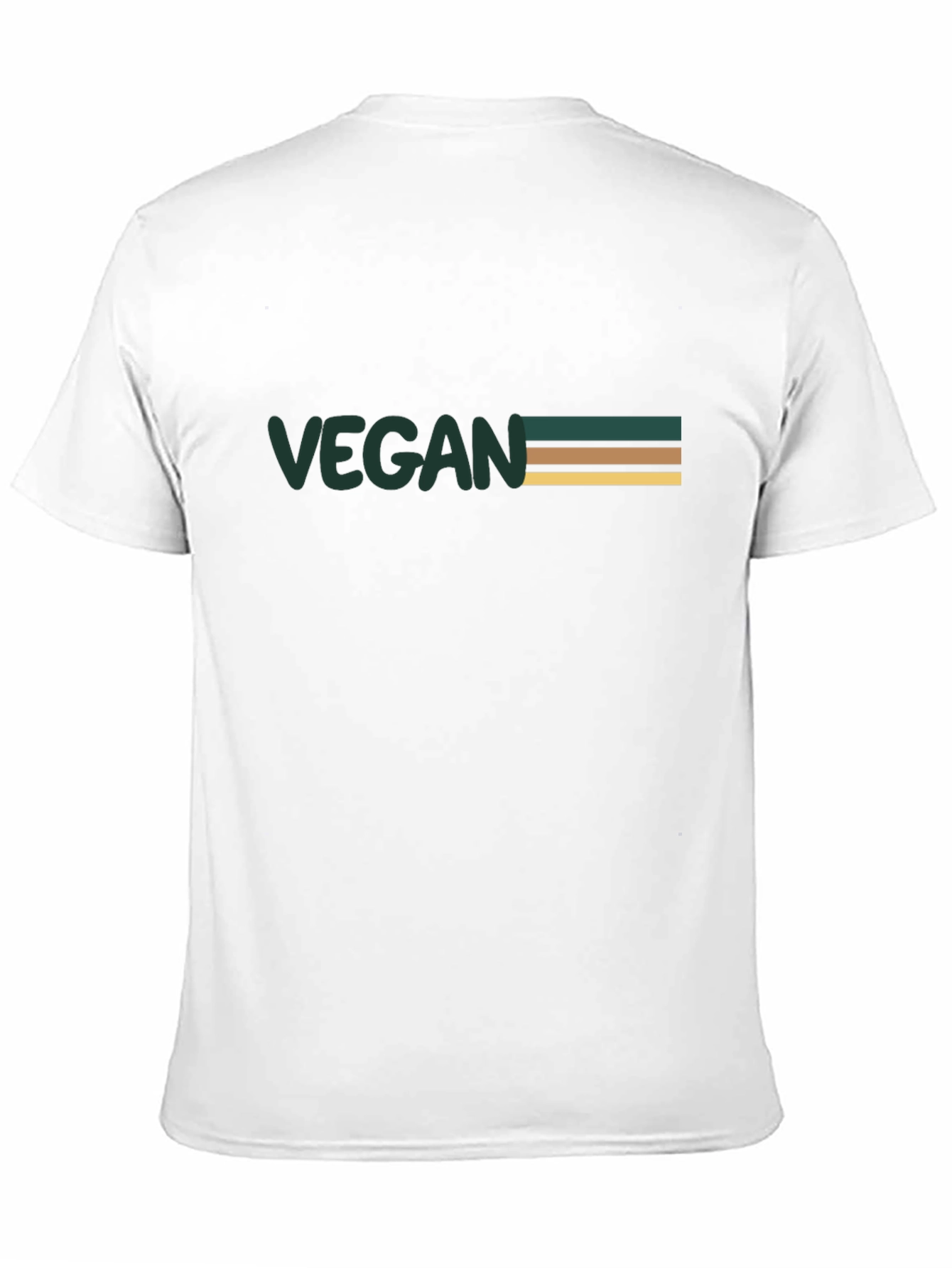 Black Vegan Striped Graphic Tee view 11