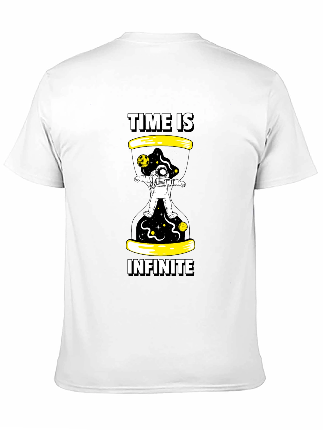 Black Time is Infinite Black Graphic Tee view 11
