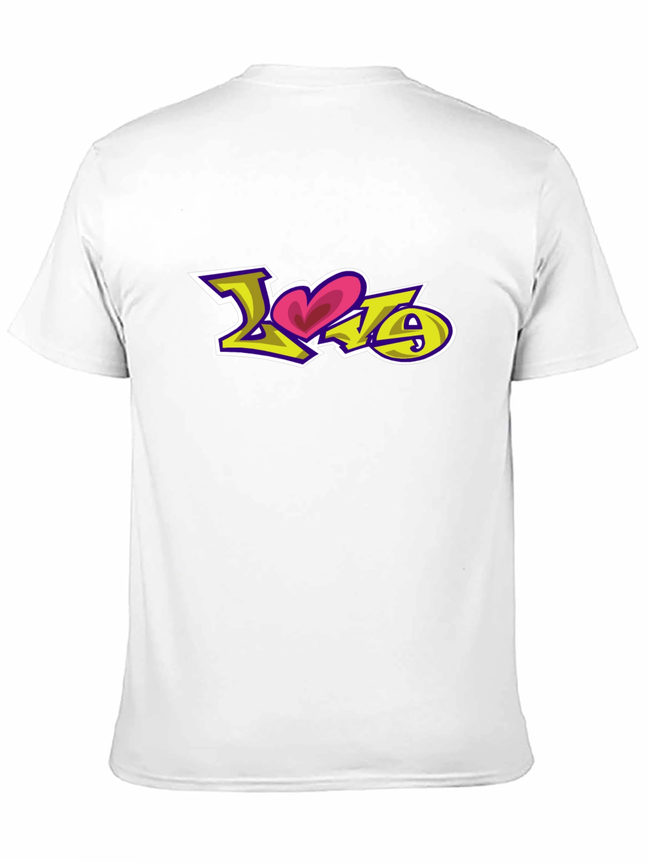 Black Love Graffiti Graphic Black T-Shirt view 11