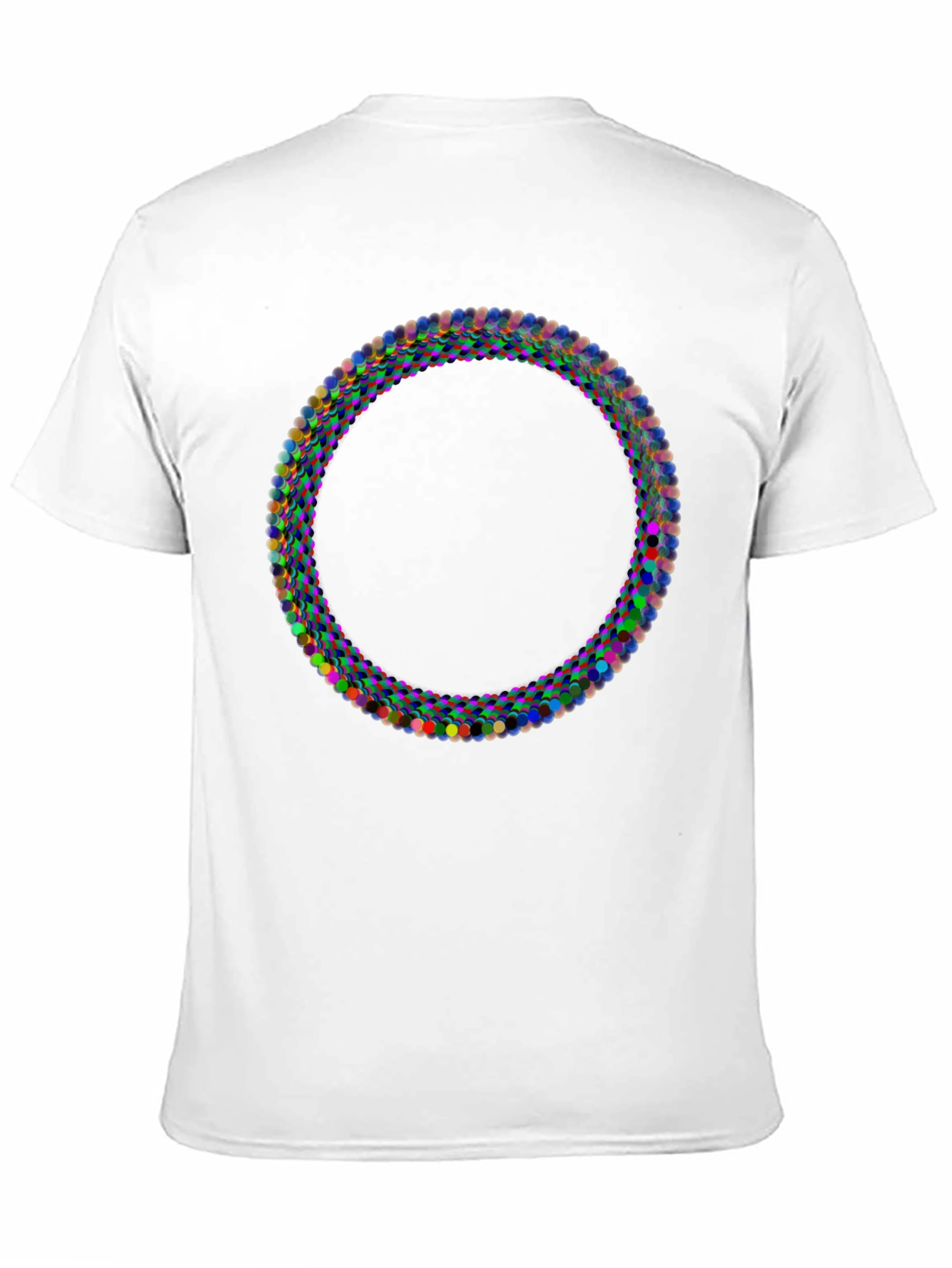Black Abstract Circle Graphic Black T-Shirt view 11