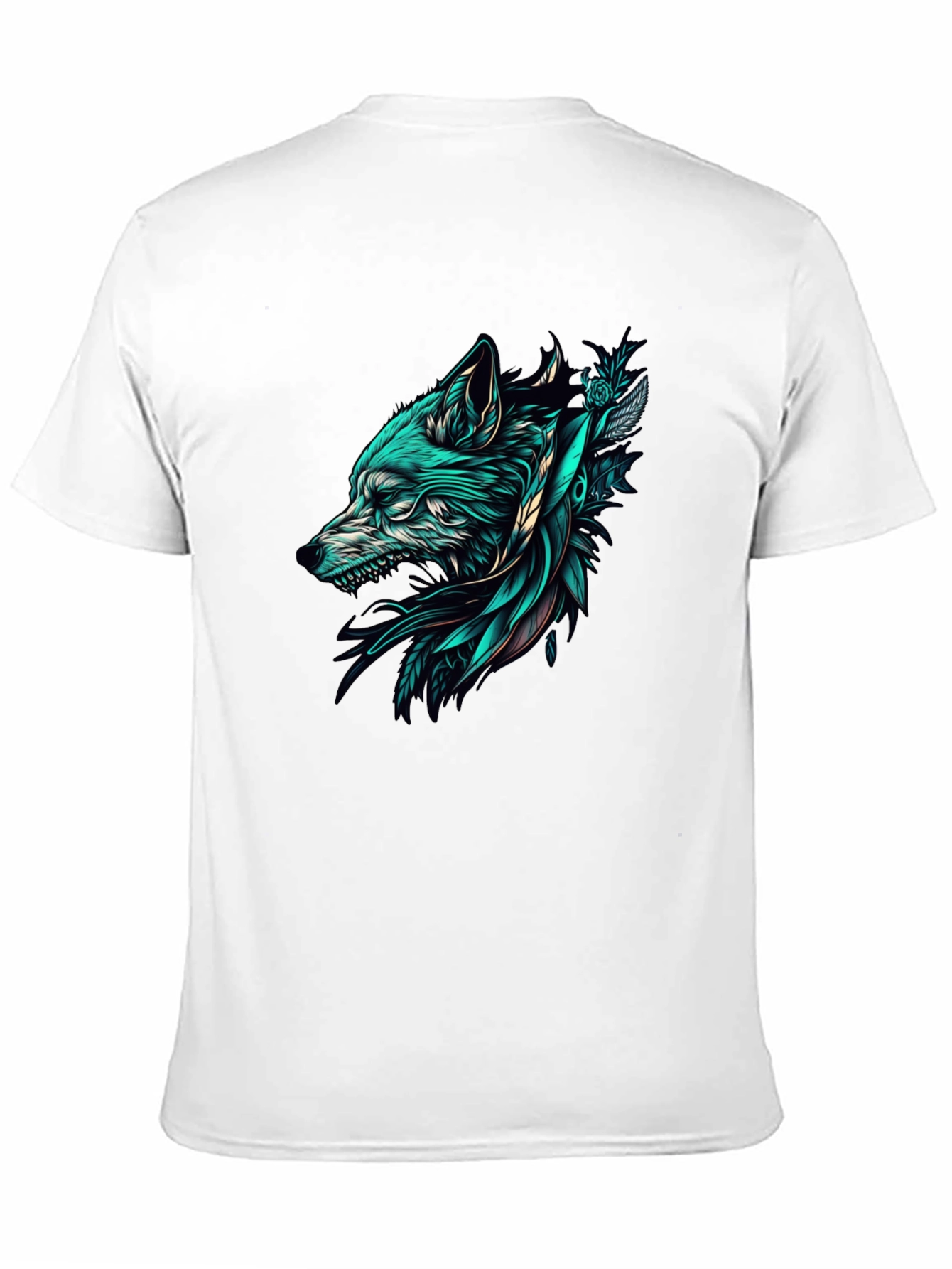 Black Wolf Graphic Tee - Stylish Black T-Shirt view 11