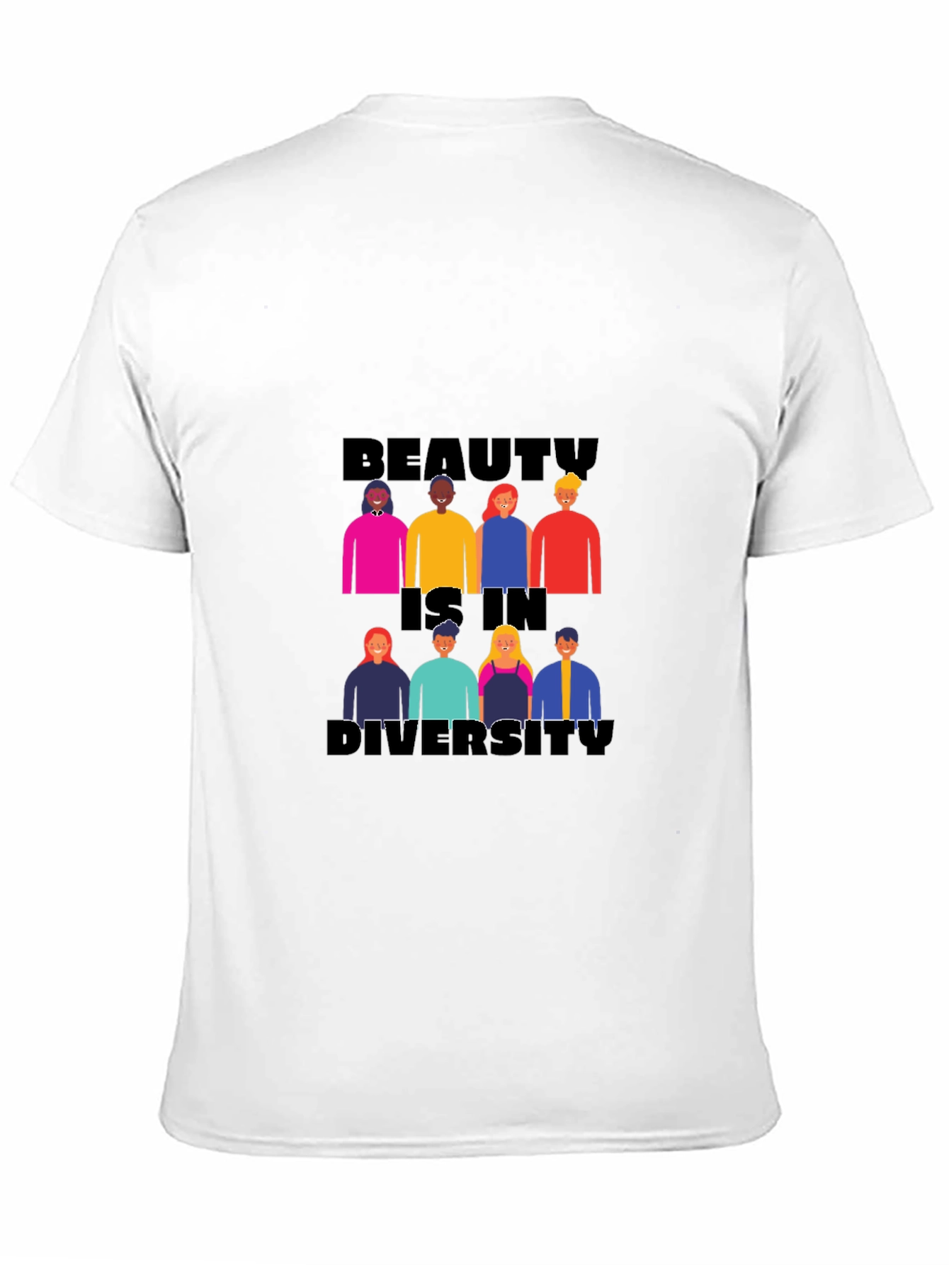 Black Beauty in Diversity Black Graphic Tee view 11
