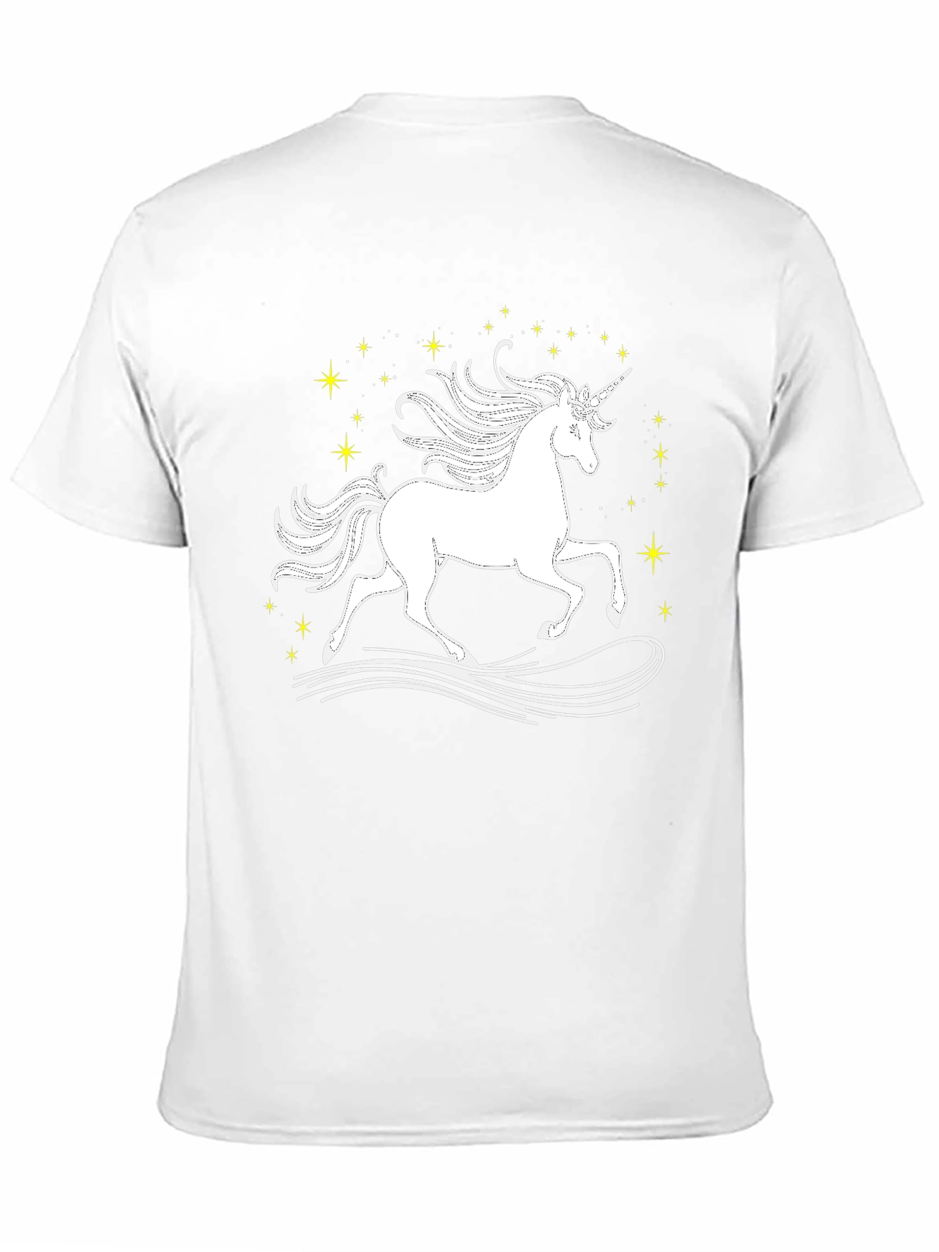 Black Unicorn Graphic Black T-Shirt view 11