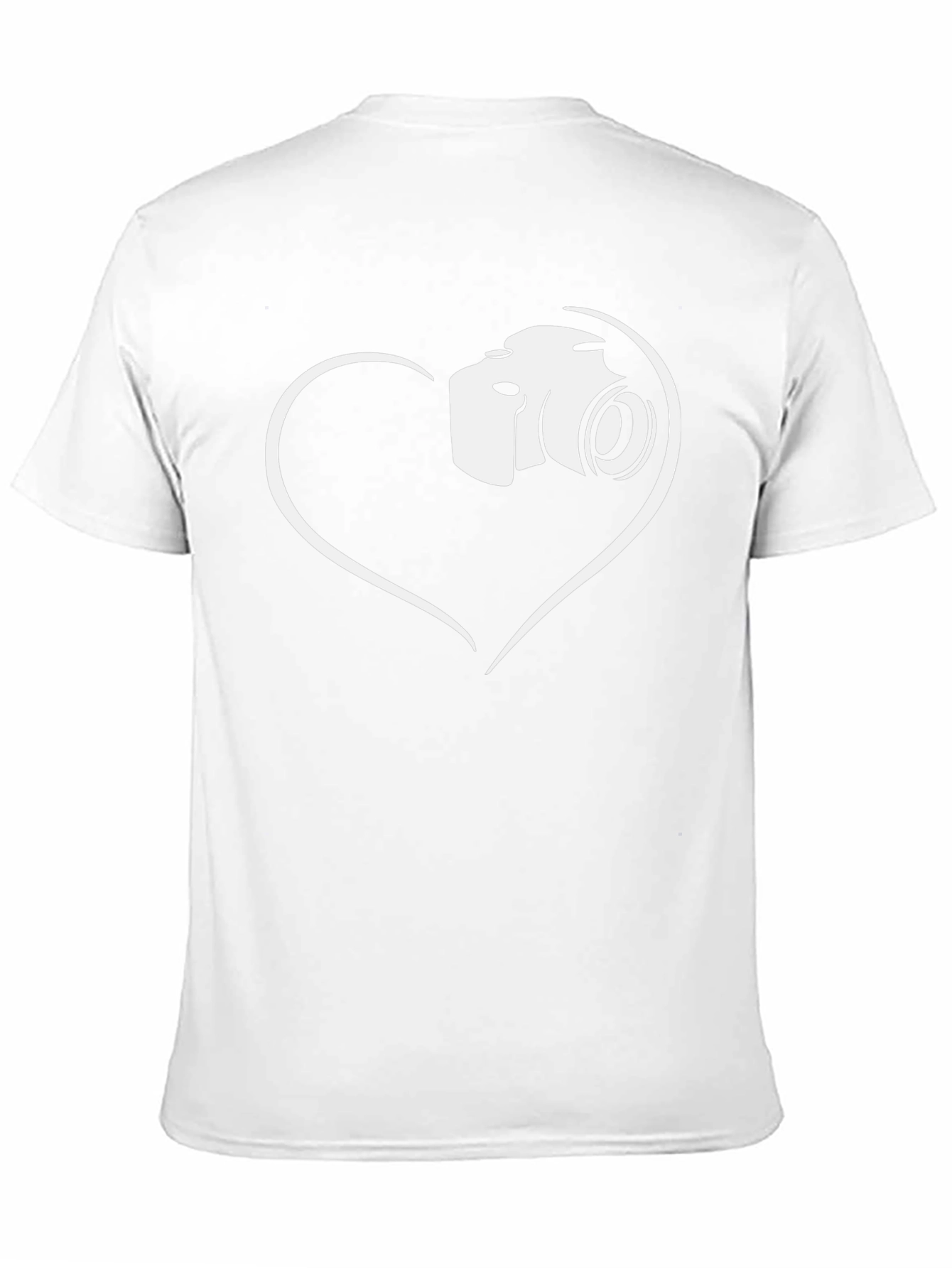 Black Camera Heart Graphic T-Shirt view 11