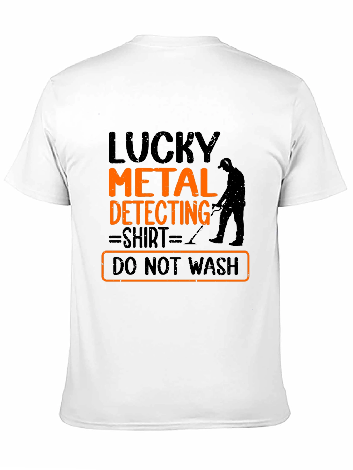 Black Lucky Metal Detecting Shirt - Novelty Hobby T-Shirt view 11