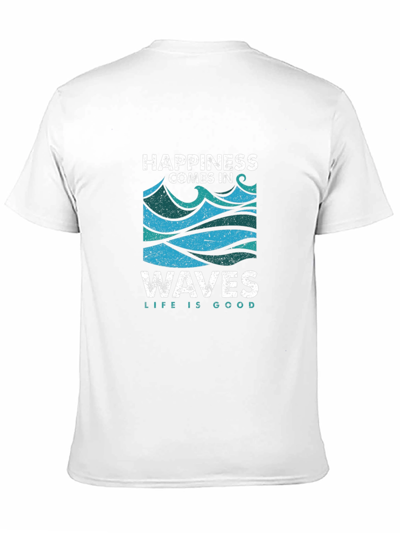 Black Happiness Comes in Waves T-Shirt - Life is Good view 11
