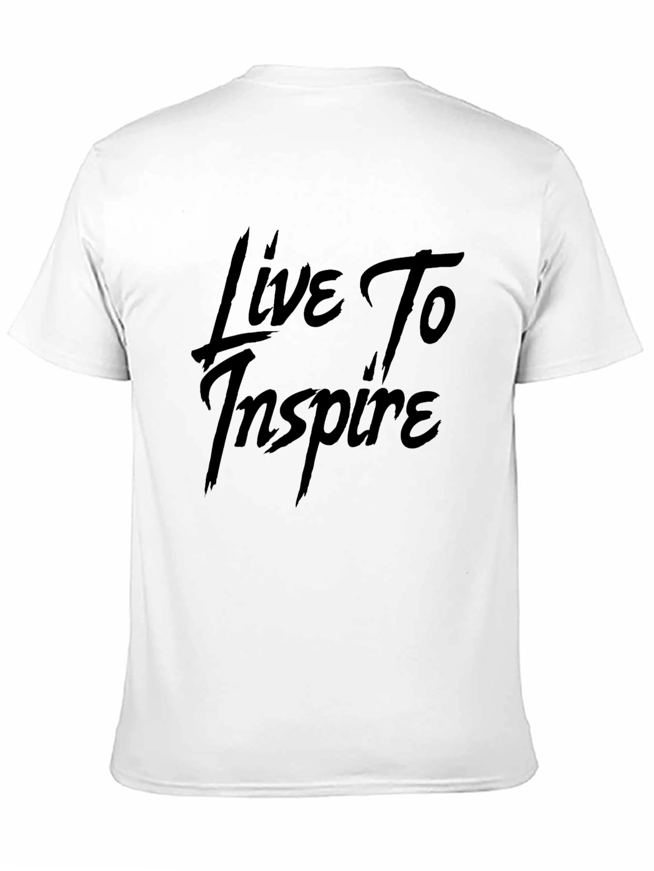 Black Live To Inspire Black Graphic Tee - Inspirational Style view 11