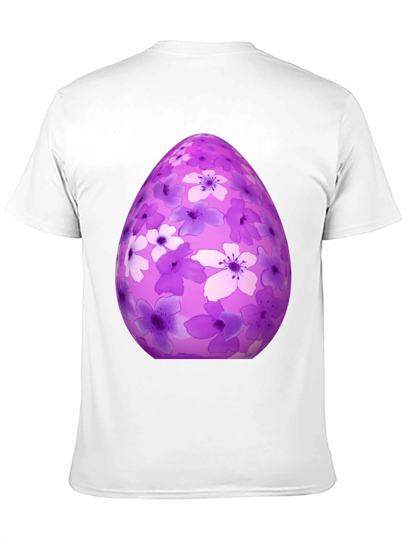 Black Floral Easter Egg Graphic Tee - Black Cotton Shirt view 11