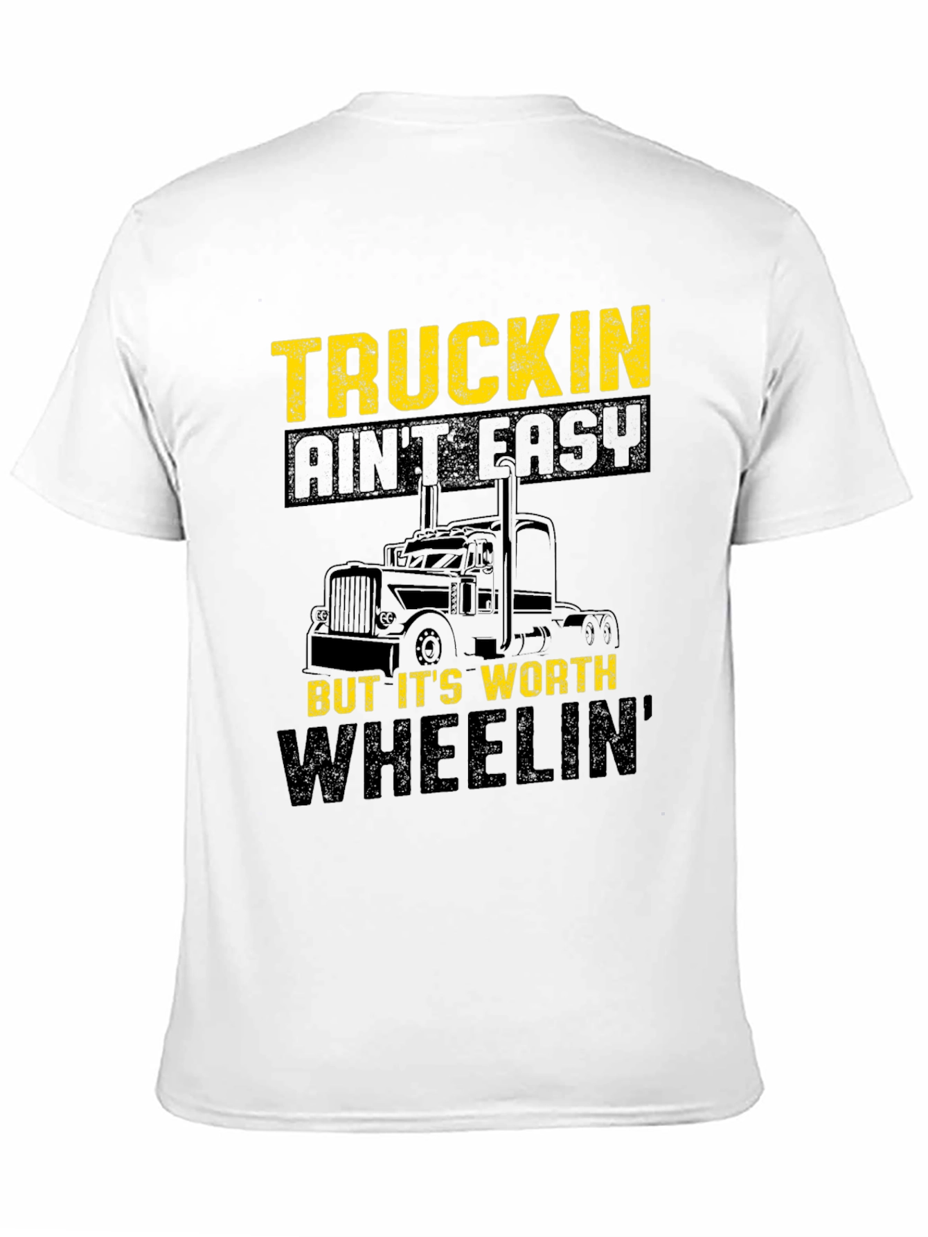 Black Truckin' Ain't Easy T-Shirt view 11