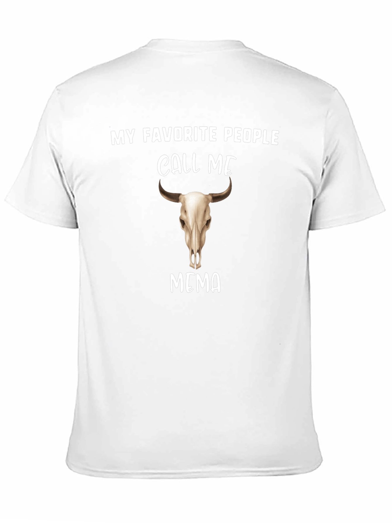 Black My Favorite People Call Me Bull Skull T-Shirt view 11