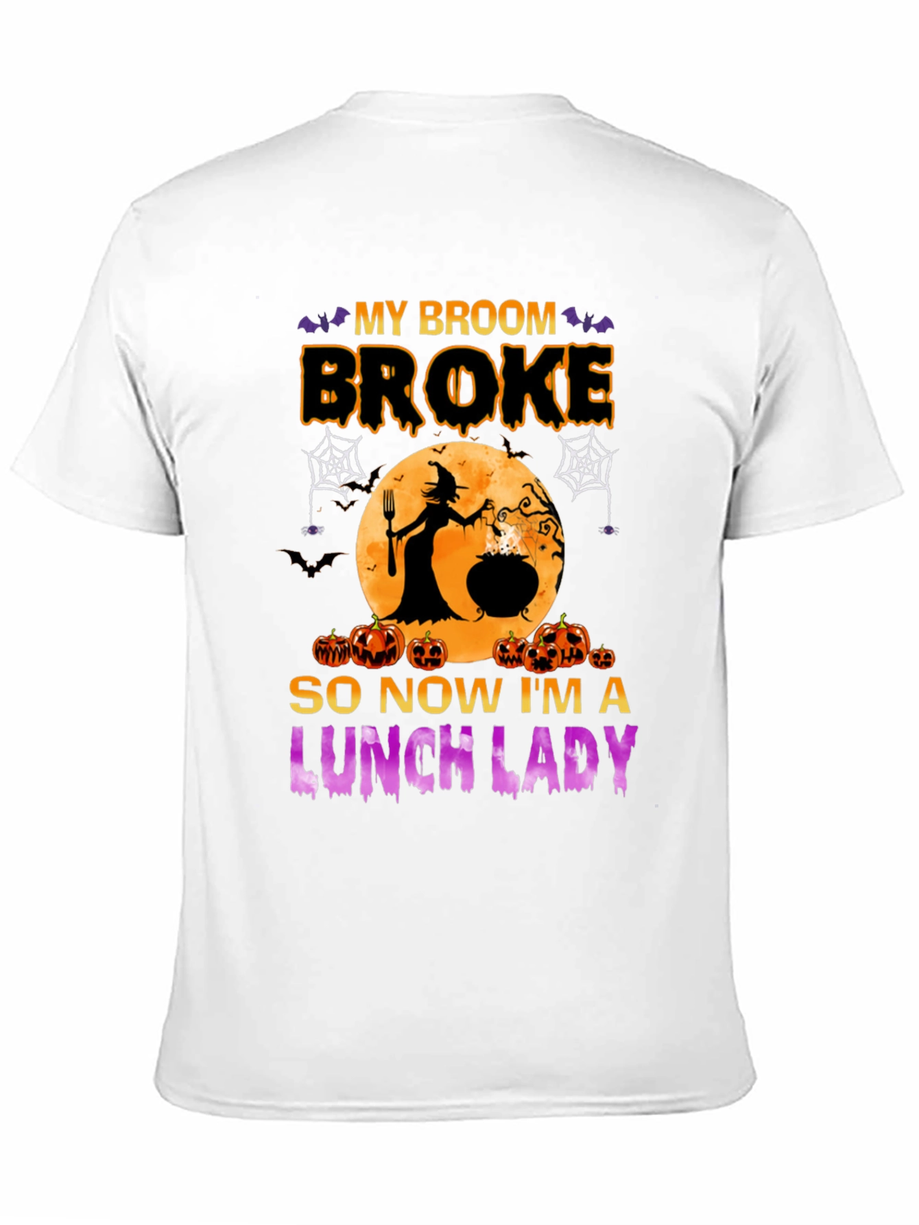 Black Halloween Lunch Lady Graphic Tee view 11
