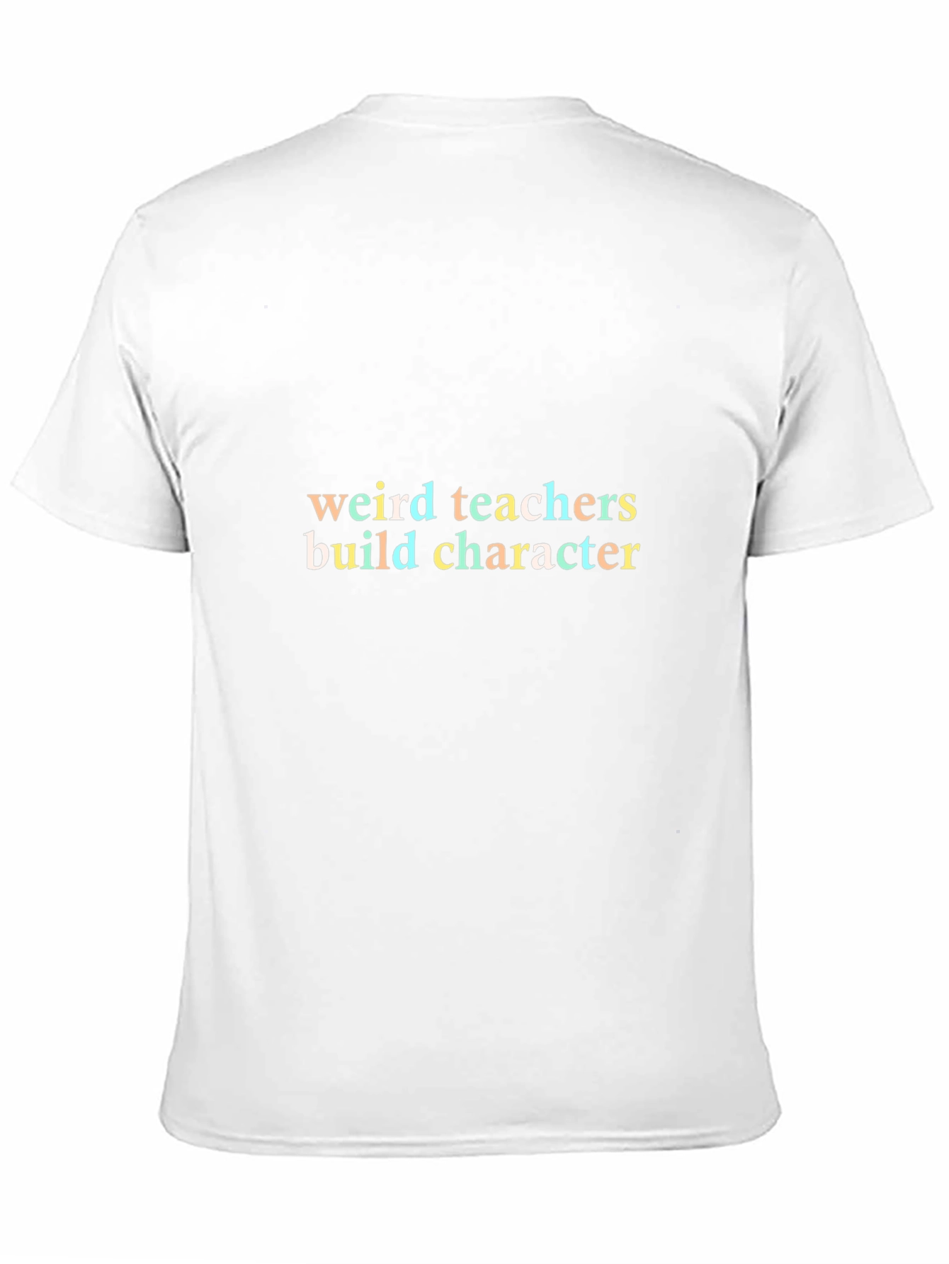 Black Weird Teachers Build Character Black T-Shirt view 11