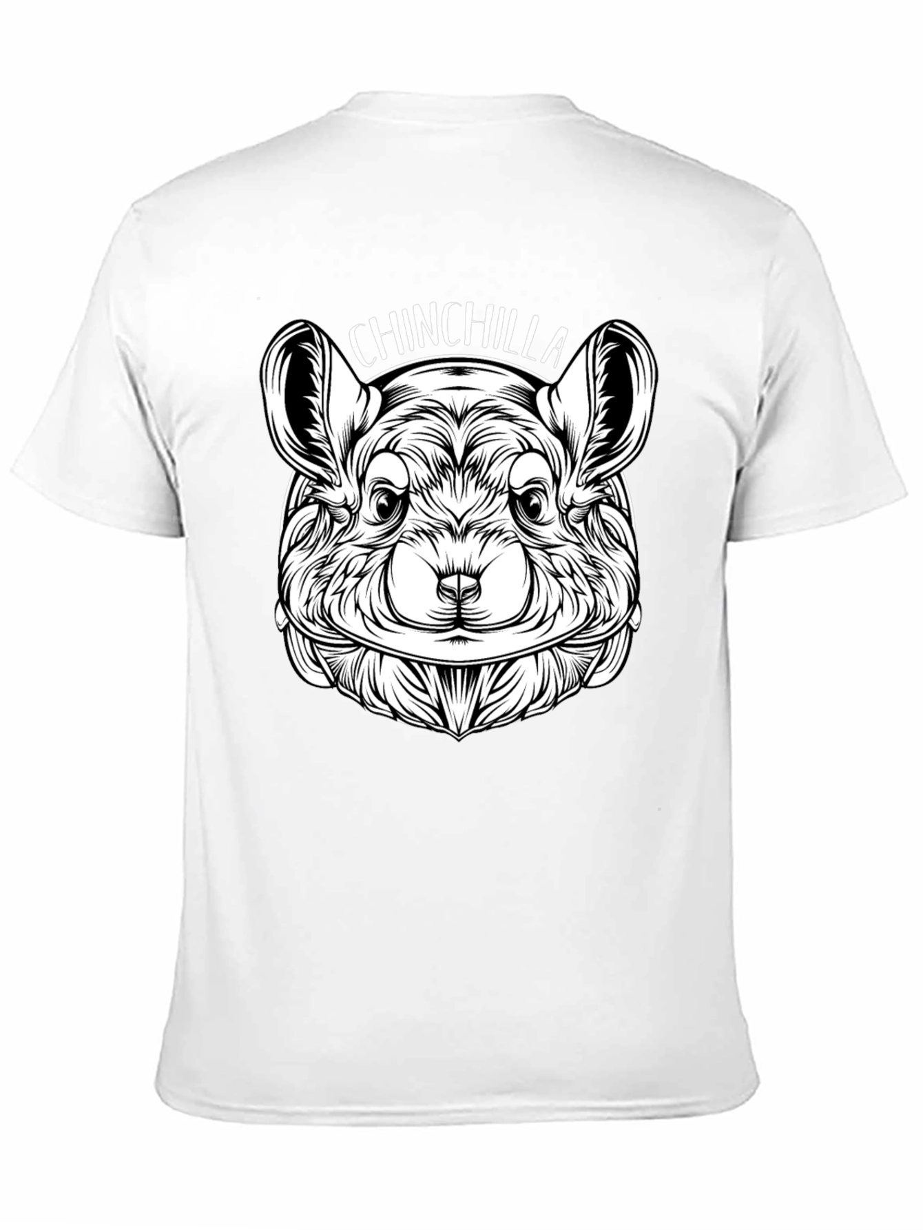 Black Chinchilla Graphic Print Crew Neck T-Shirt view 11