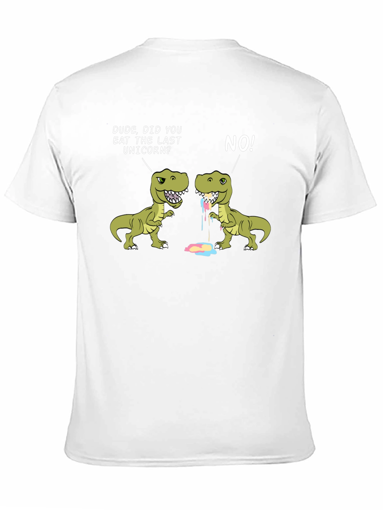 Black Dinosaur "Last Unicorn" Graphic Tee - Black view 11