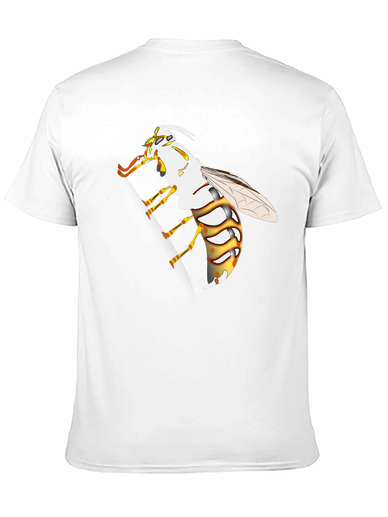 Black Wasp Graphic Black T-Shirt view 11