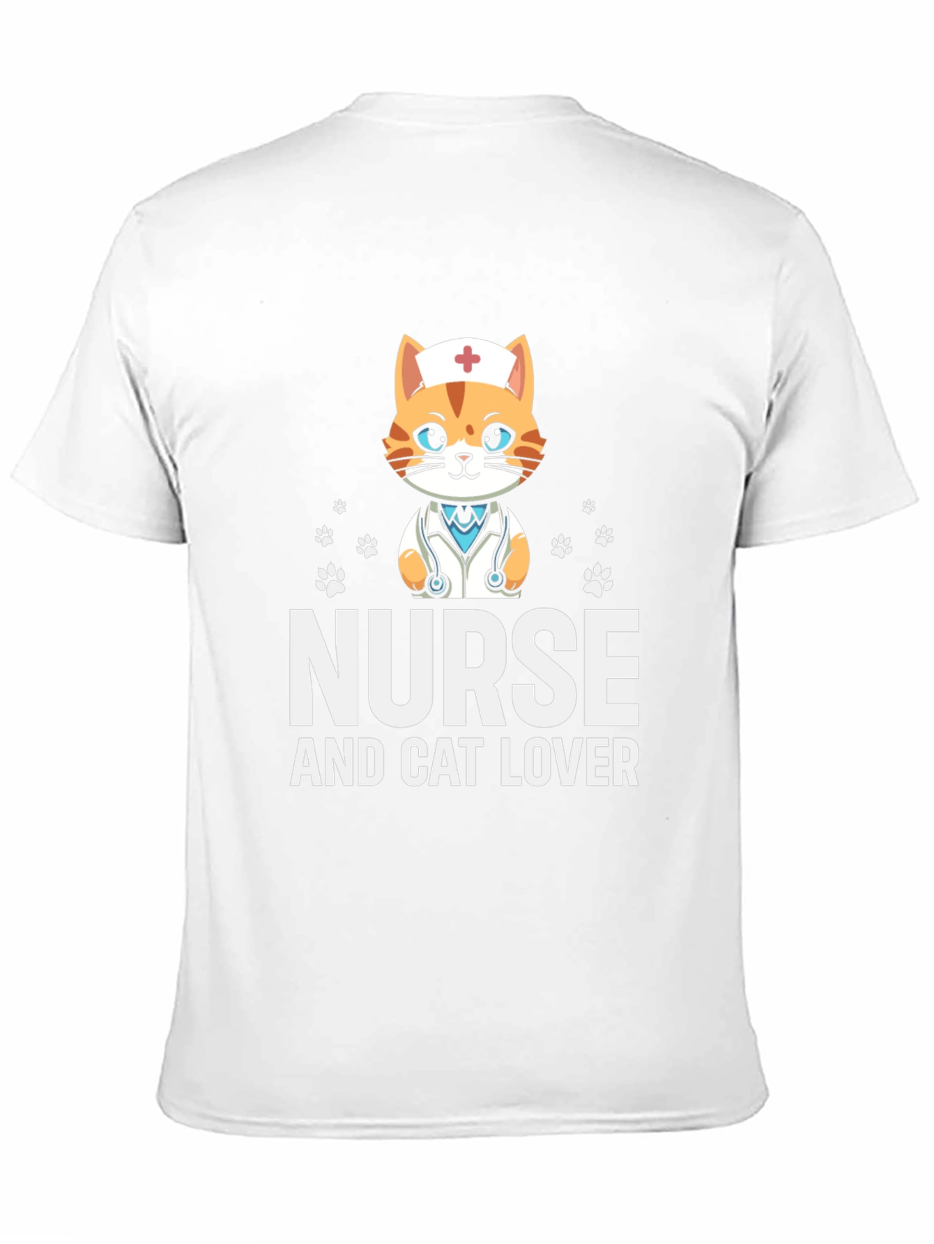 Black Nurse Cat Lover T-Shirt view 11