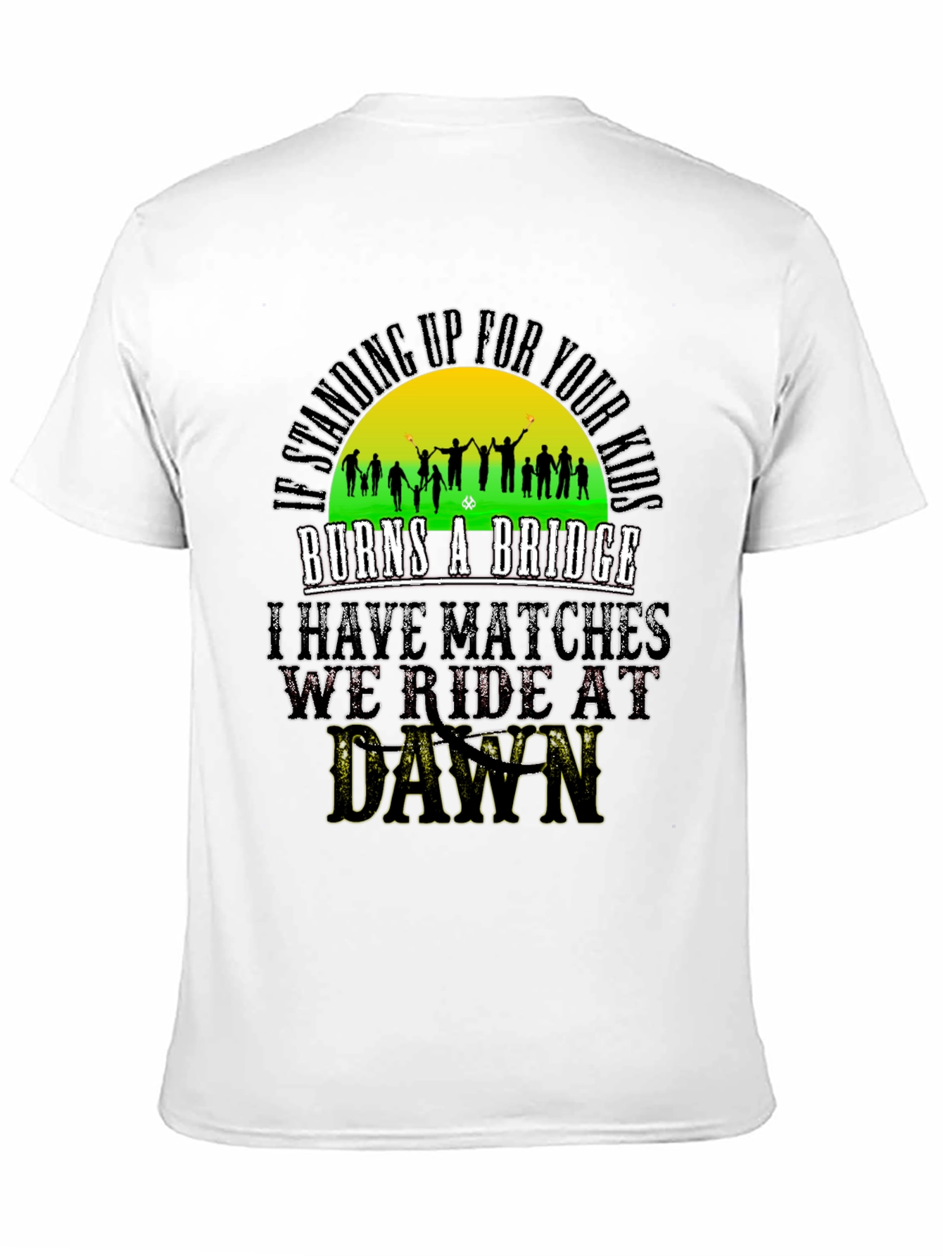 Black I'm Standing Up For Your Kids Graphic Tee view 11