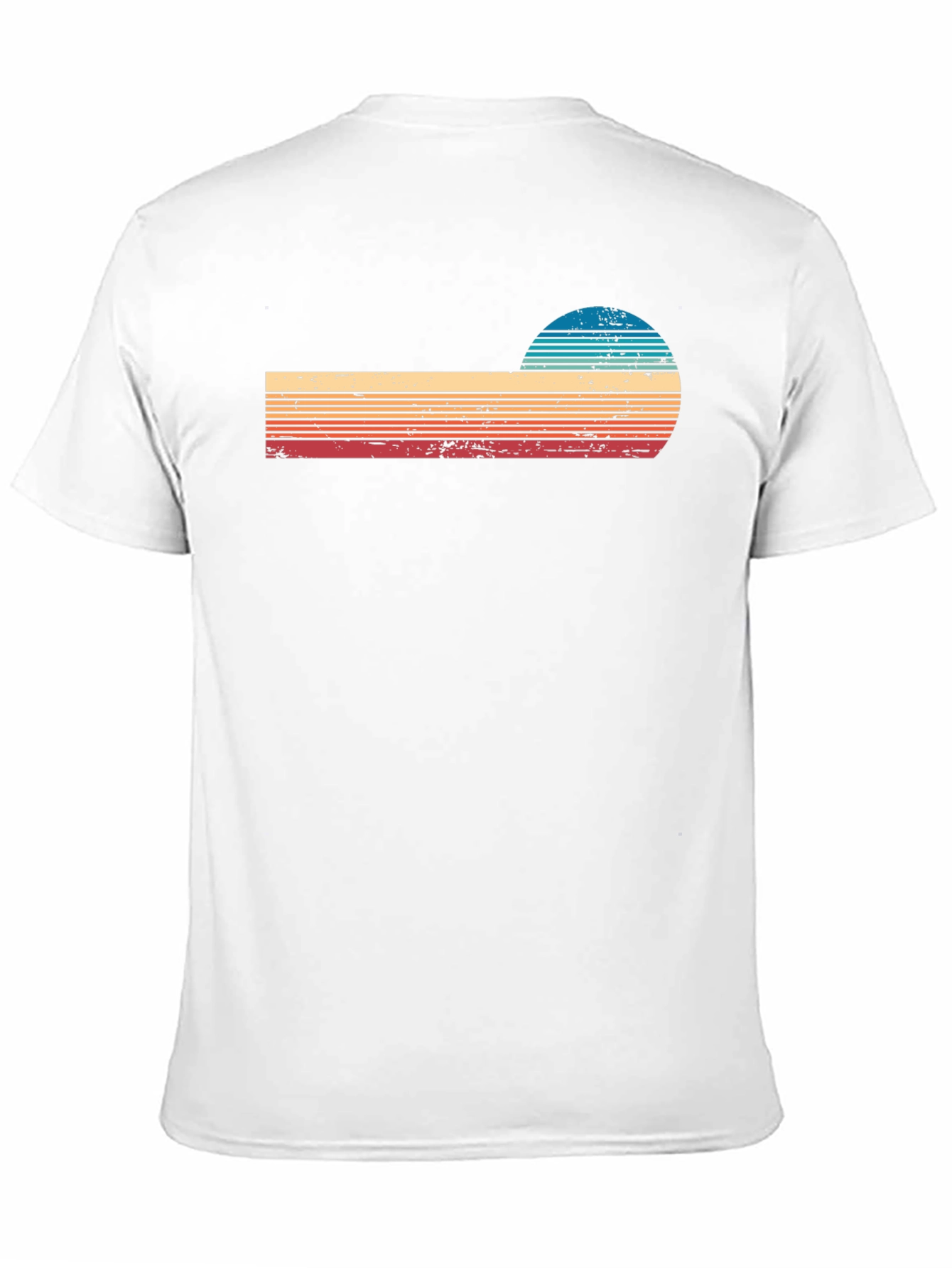 Black Retro Sunset Graphic T-Shirt view 11