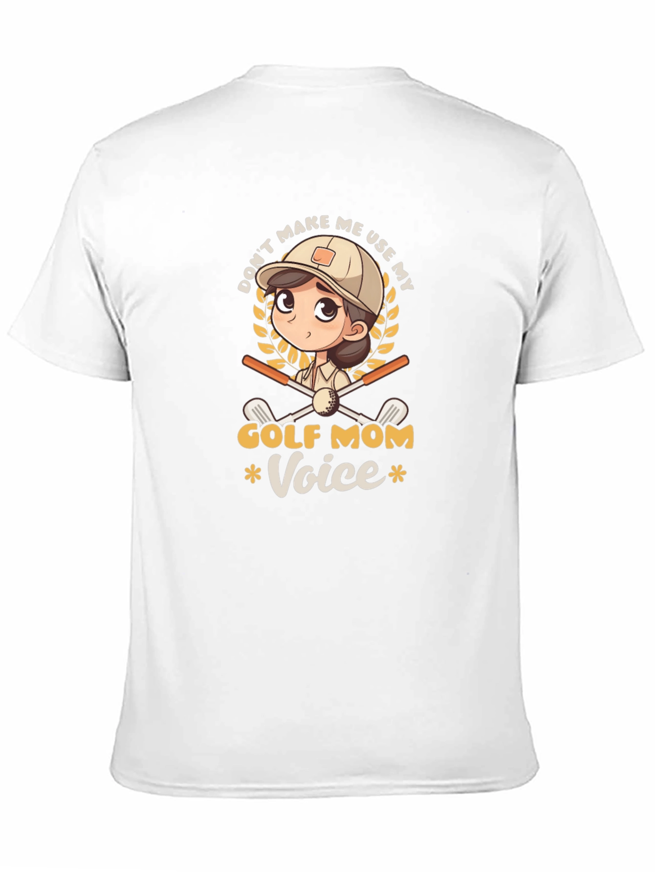 Black Golf Mom Voice Graphic Tee view 11