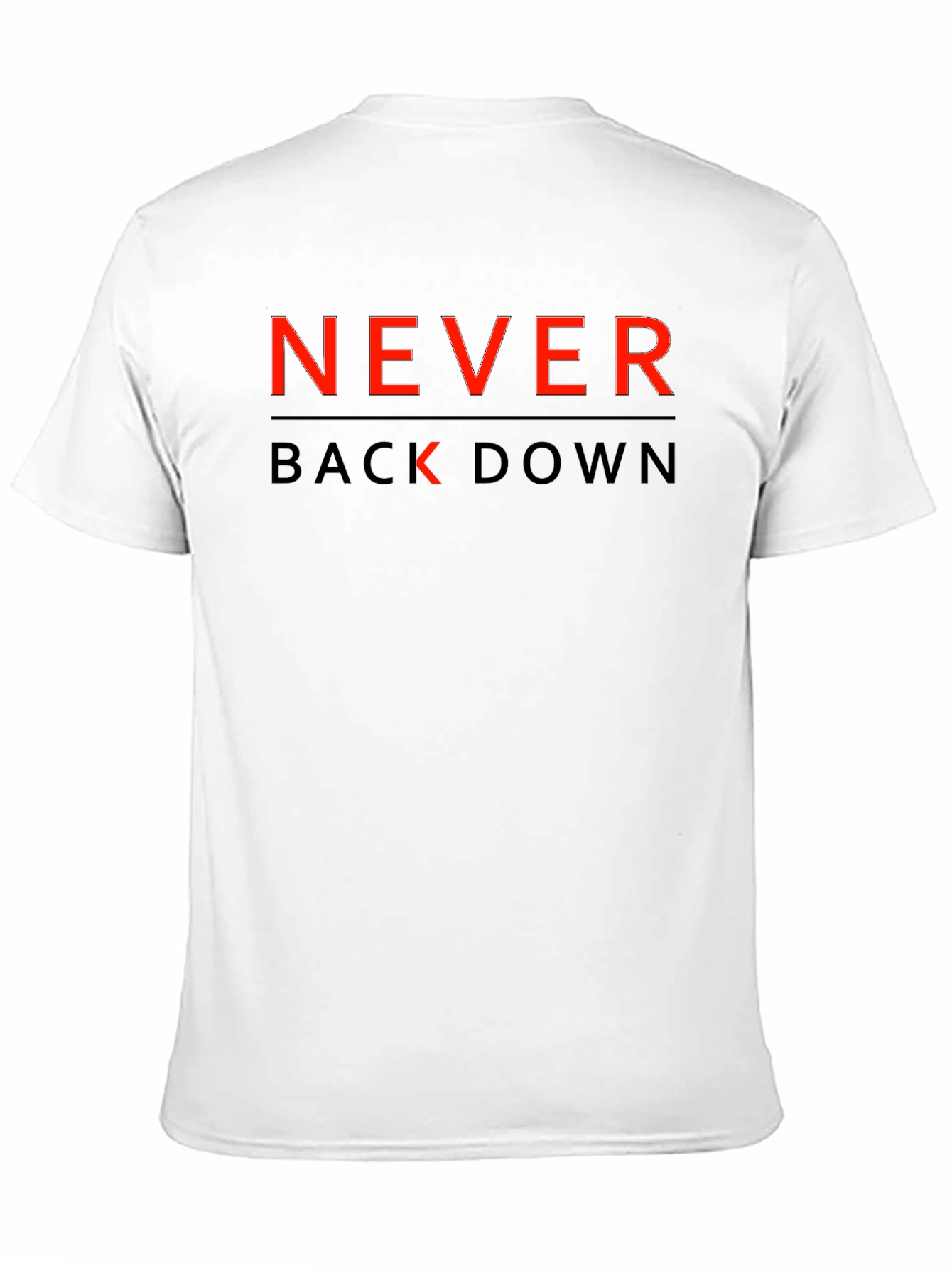 Black Never Back Down Graphic T-Shirt view 11