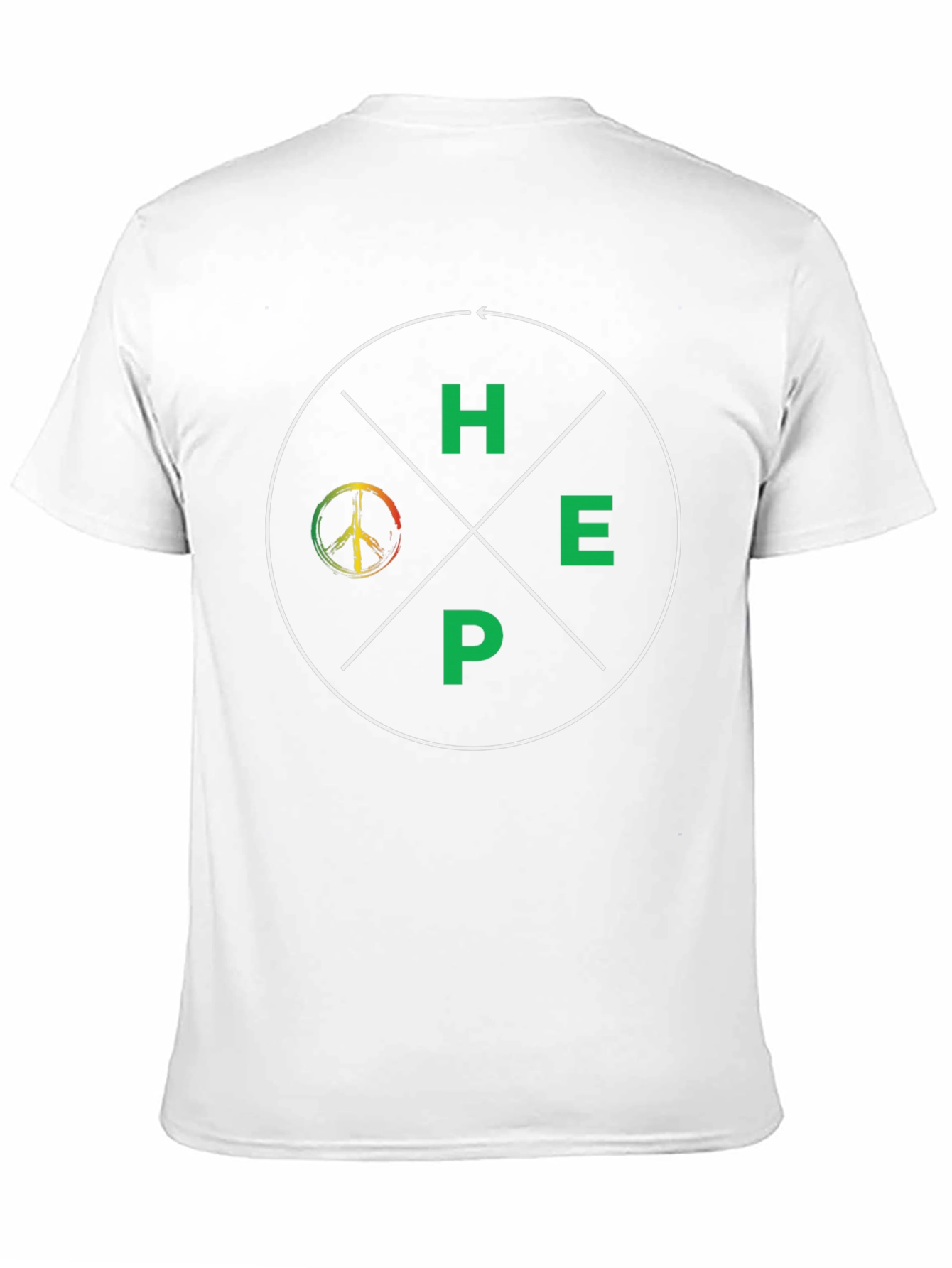 Black HOPE Peace Sign Graphic Tee - Black view 11