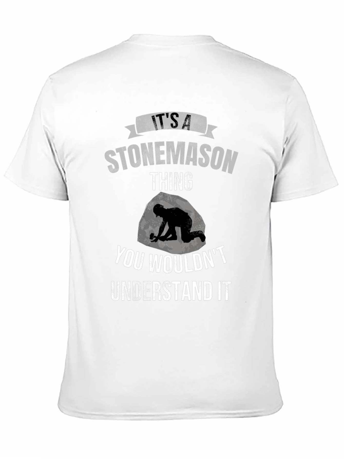 Black Stonemason T-Shirt - "It's A Stonemason Thing" view 11
