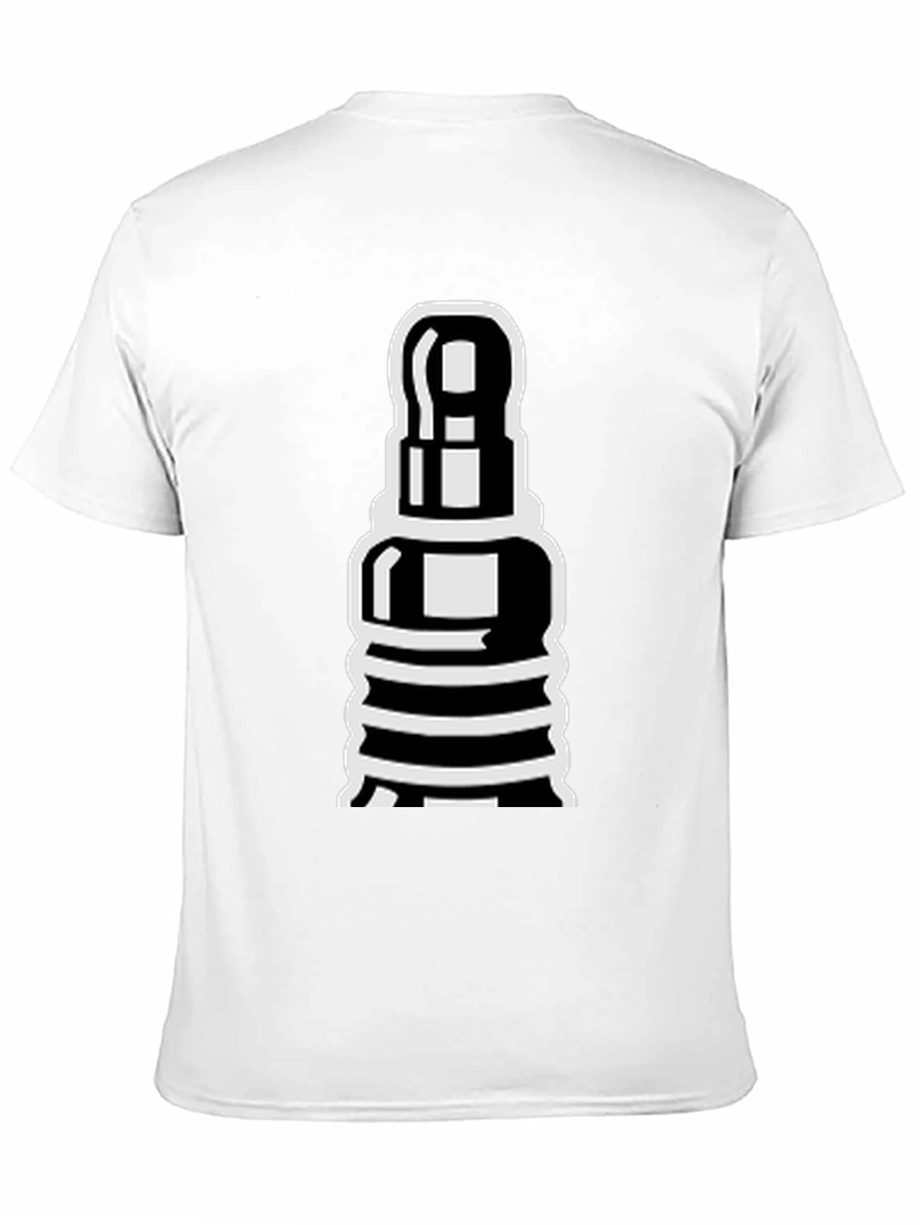 Black Chess Piece Graphic Tee - Black Cotton T-Shirt view 11