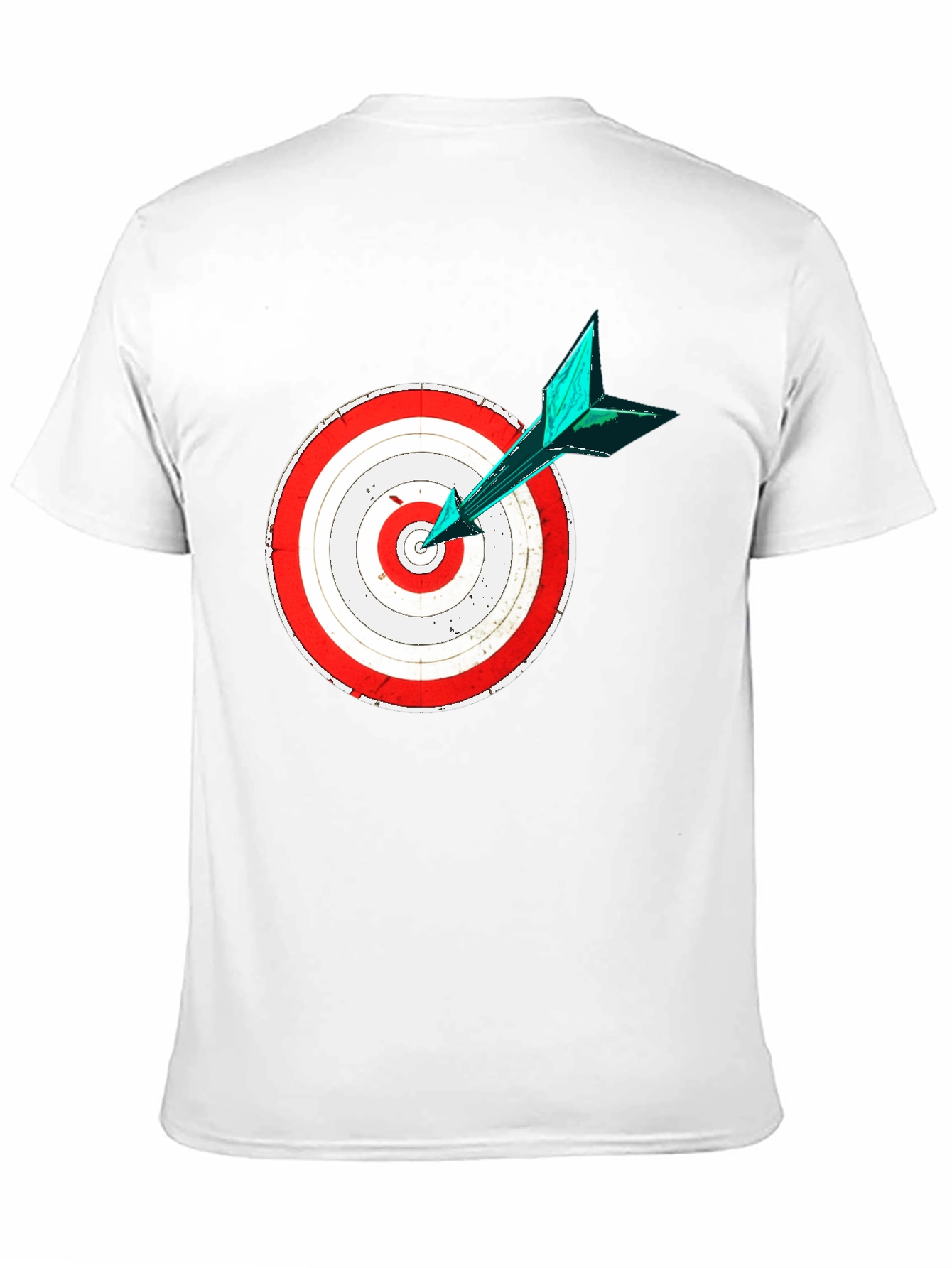 Black Target Practice Tee - Bullseye Arrow Design view 11