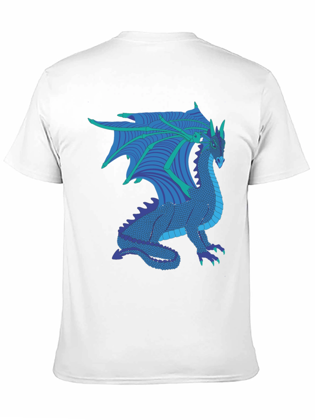 Black Dragon Graphic Tee - Fantasy Creature T-Shirt view 11