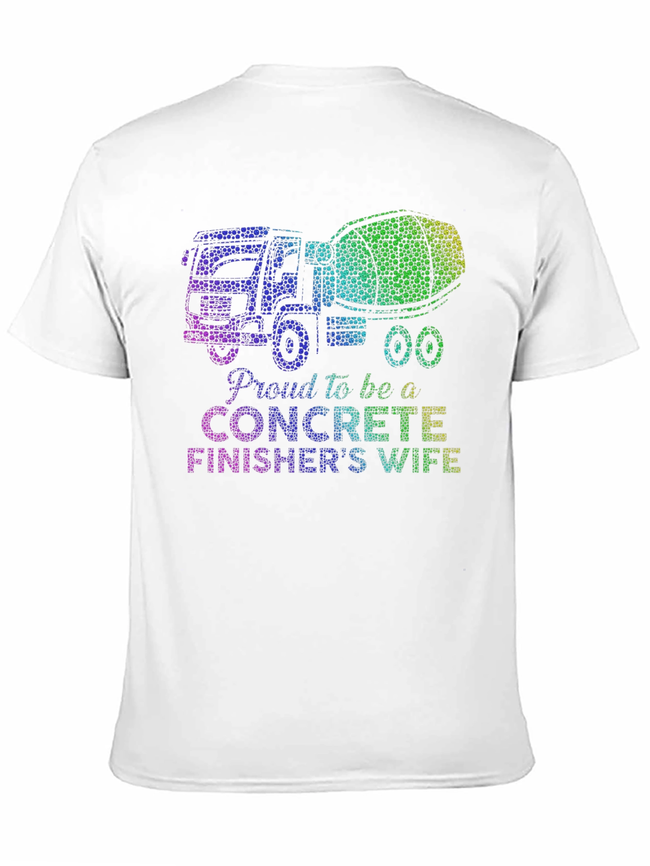 Black Proud Concrete Finisher's Wife Graphic Tee view 11