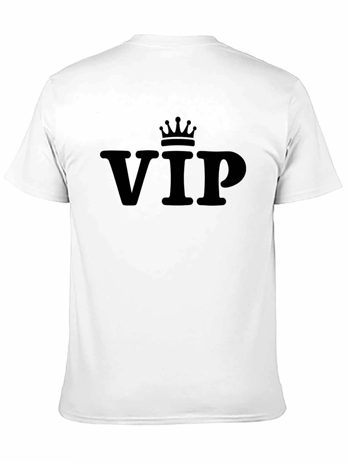 VIP Crown Graphic Tee - Black Cotton Blend - 11