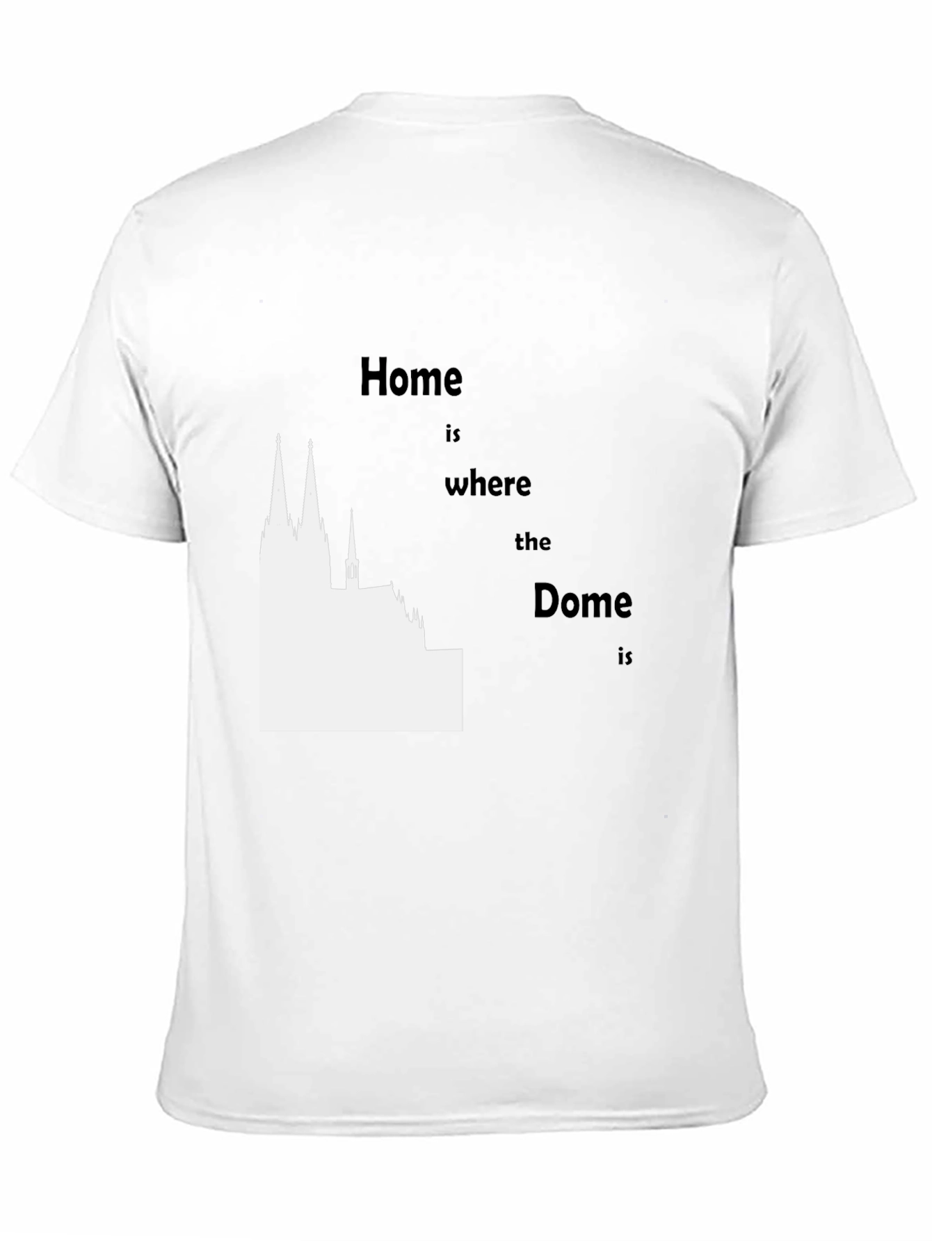 Black Home is Where the Dome Is Graphic Tee view 11