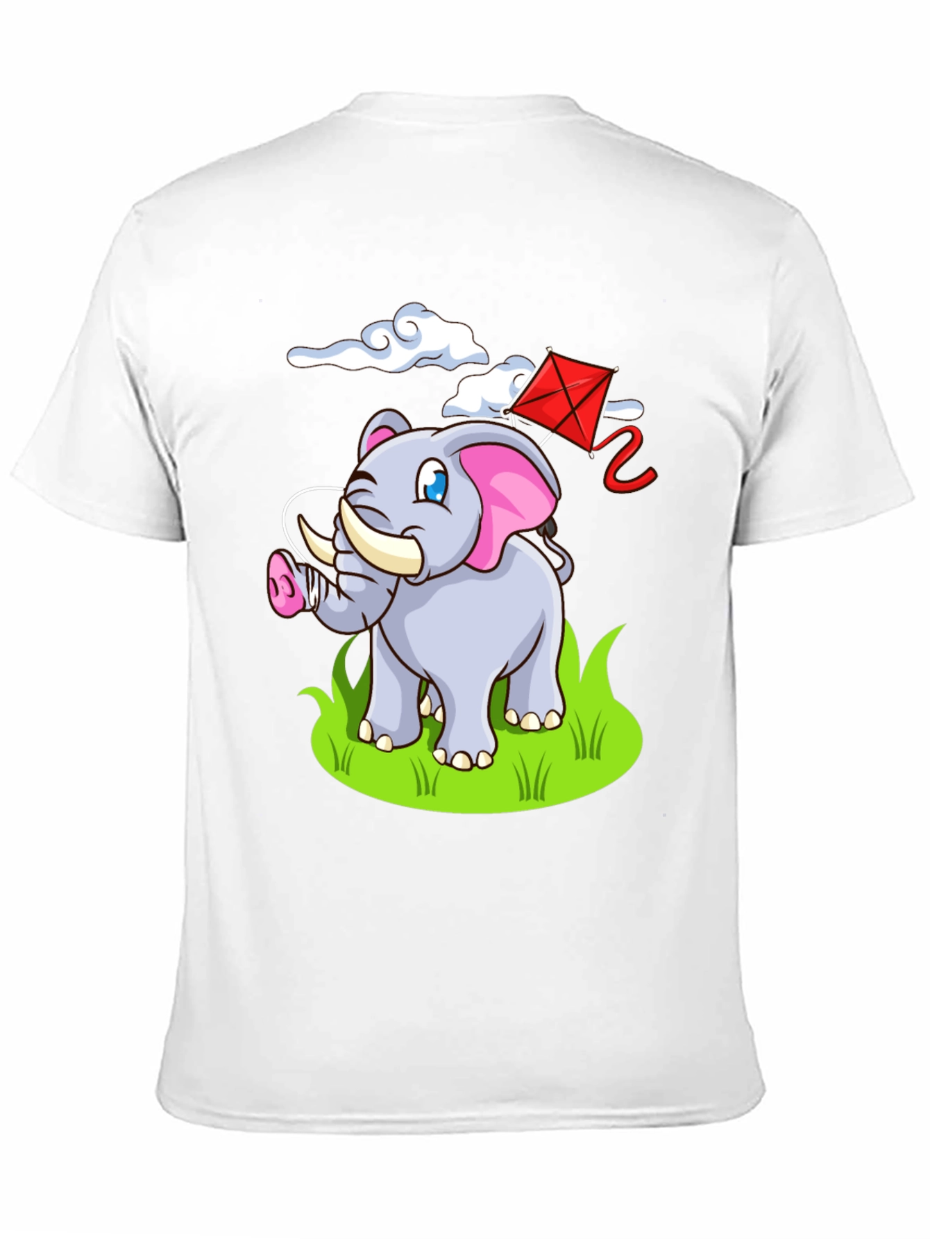 Black Elephant Kite Graphic Tee - Fun, Casual Style view 11