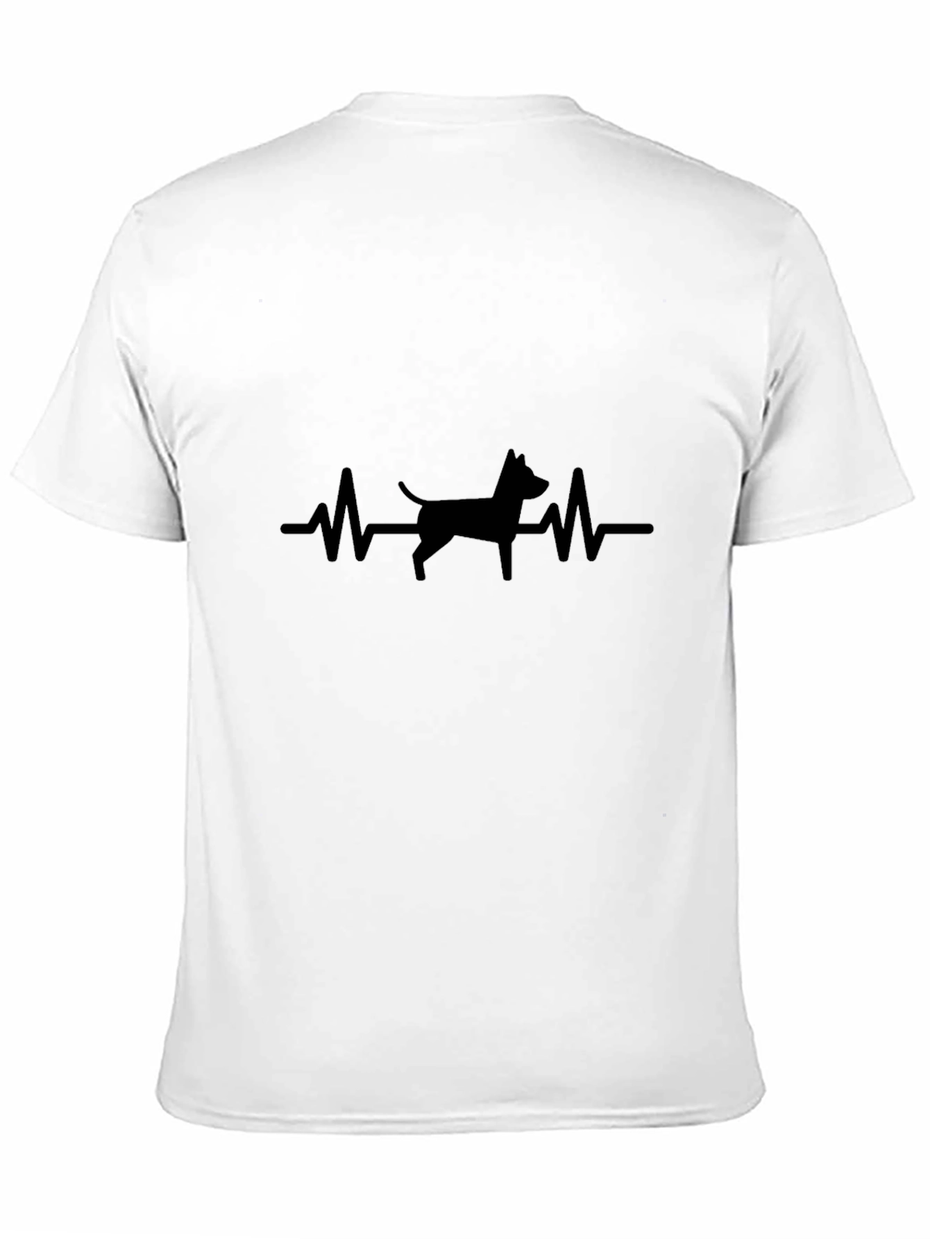 Black Dog Heartbeat T-Shirt - Stylish & Comfortable view 11