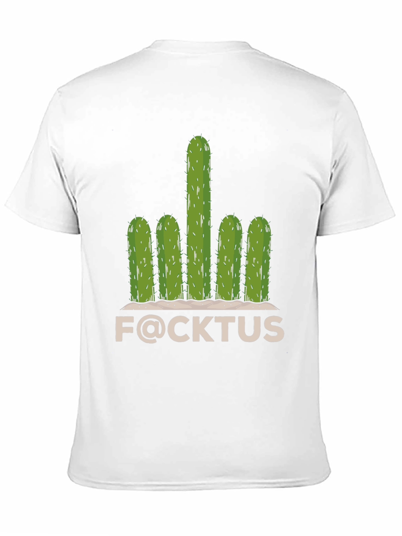Black Funny F@CKTUS Graphic T-Shirt view 11