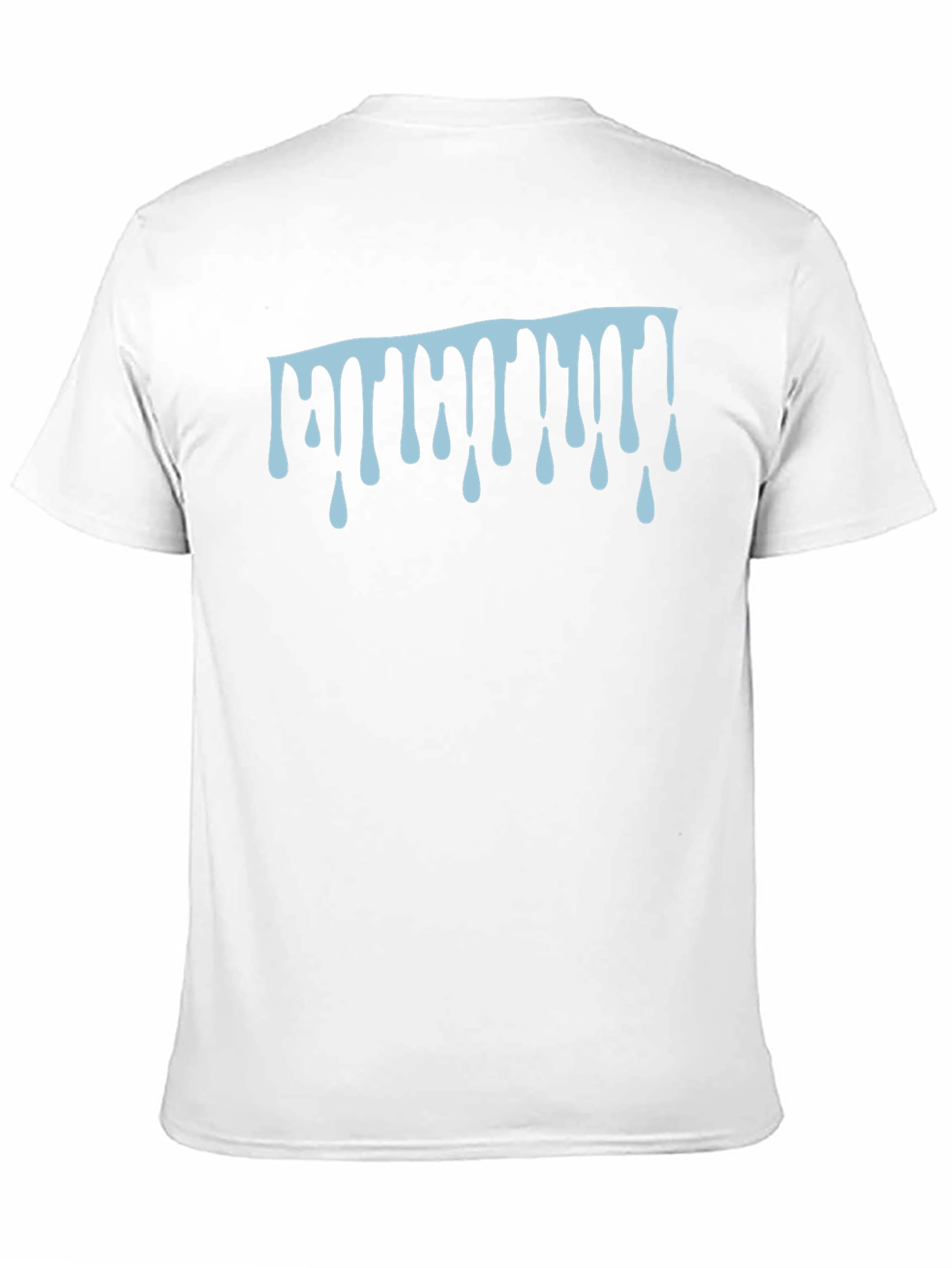 Black Dripping Style T-Shirt - Modern Casual Tee view 11