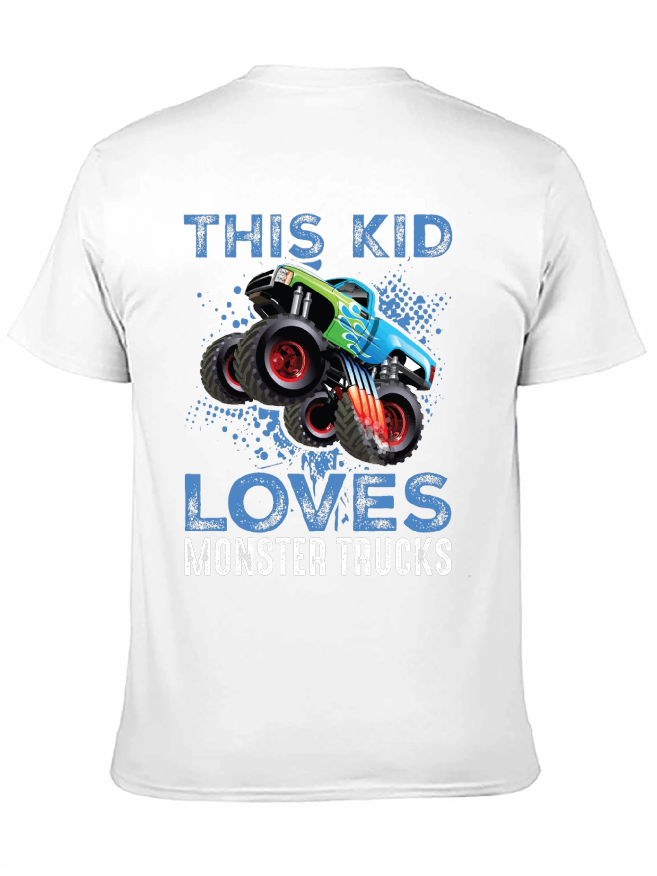 Black Monster Truck Lover T-Shirt - Kids view 11