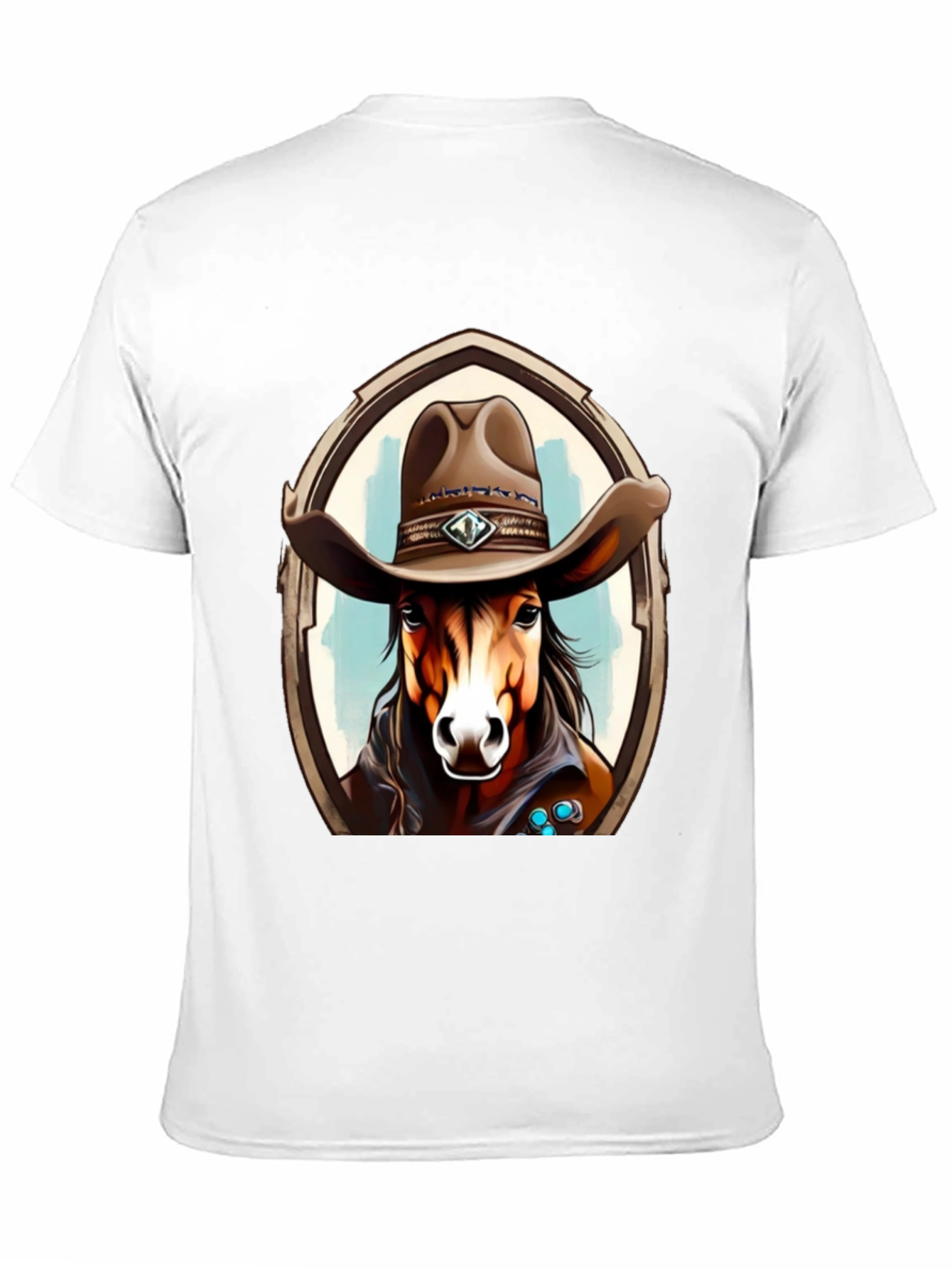 Black Cowboy Horse Graphic Tee - Stylish Western T-Shirt view 11