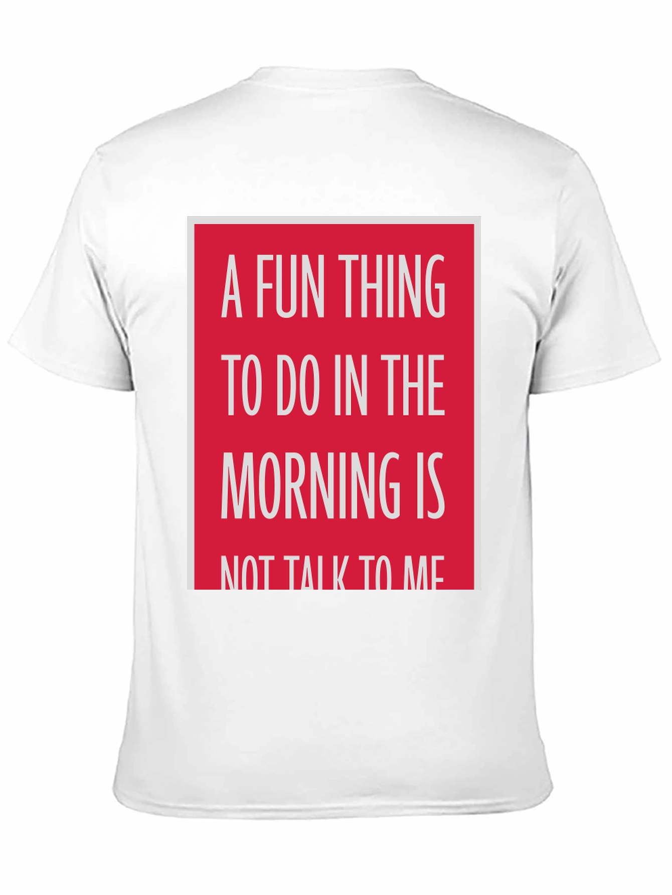 Black Funny 'Don't Talk to Me' Morning T-Shirt view 11