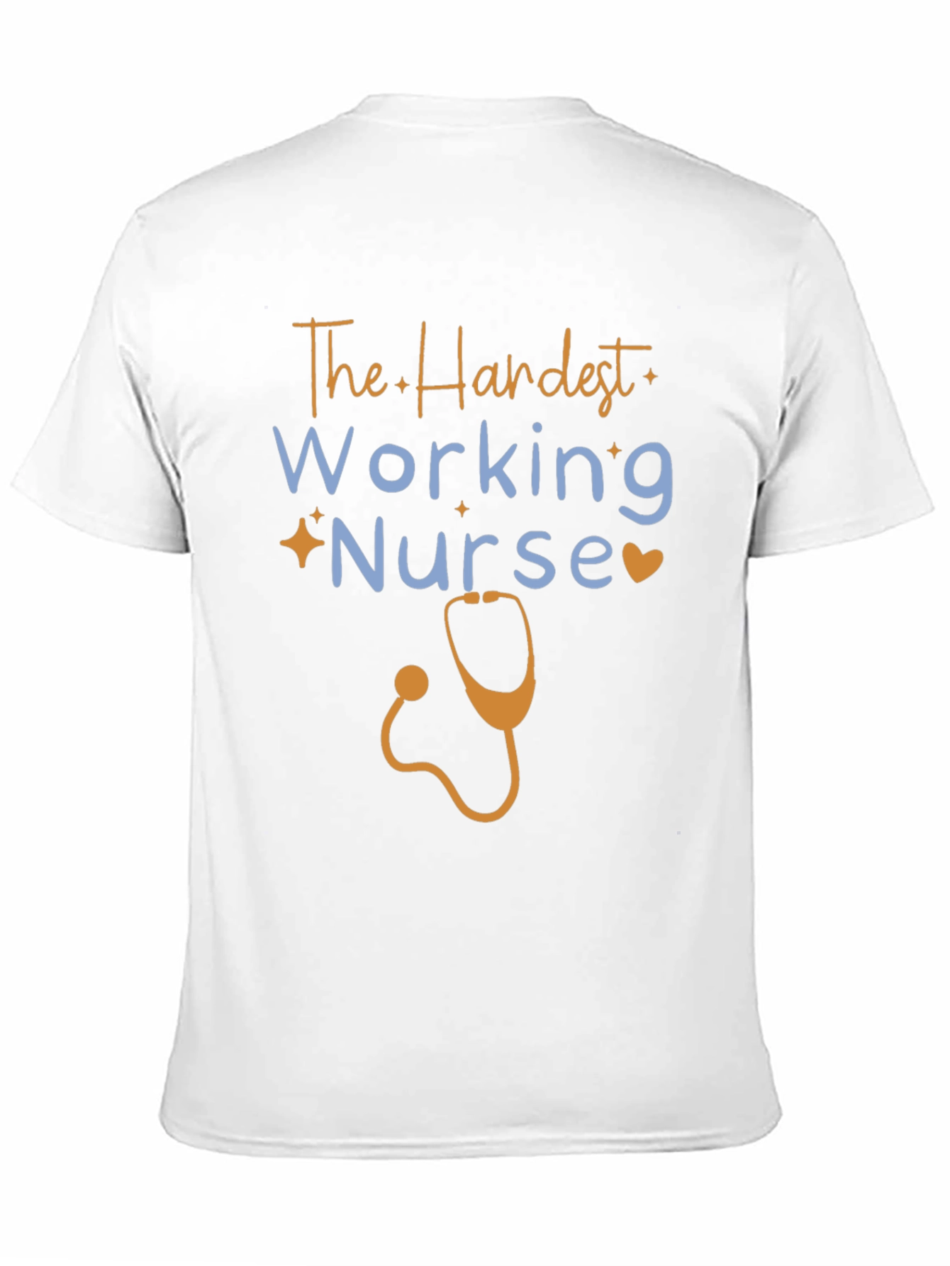 Black Hardest Working Nurse Graphic Tee view 11