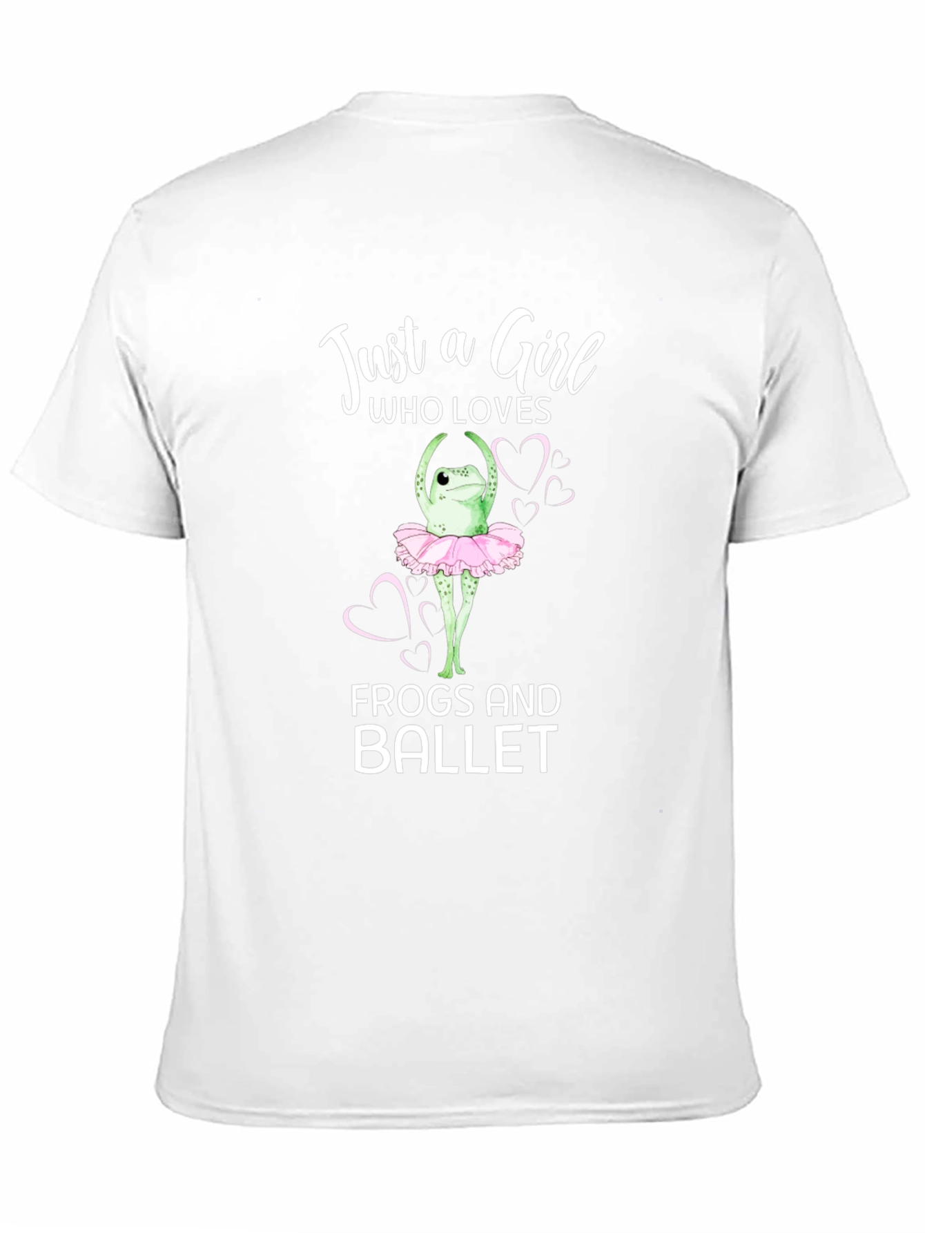 Black Just a Girl Who Loves Frogs and Ballet T-Shirt view 11